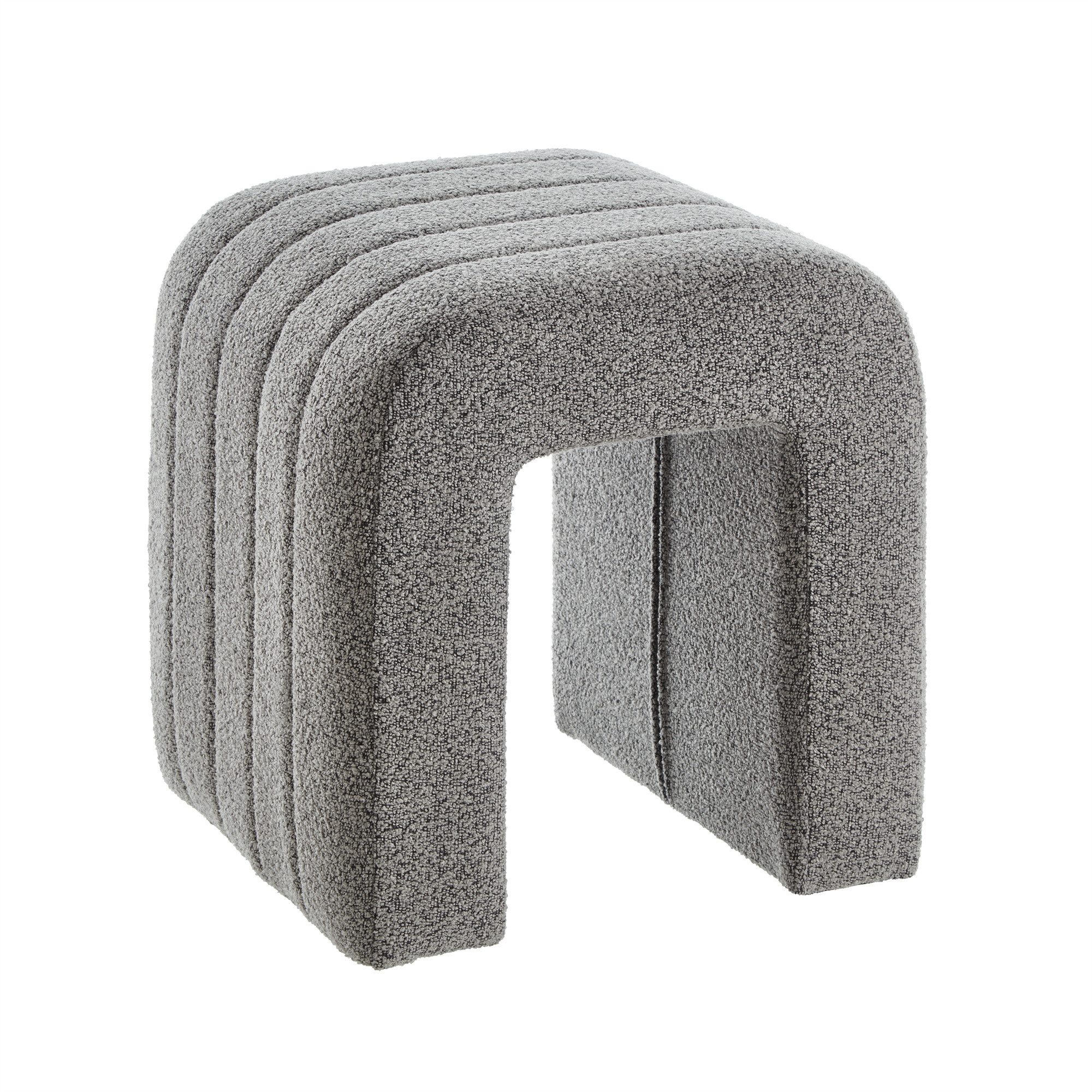 Yemaster Hocker Hocker aus Boucle-Stoff, Streifendesign, günstig online kaufen