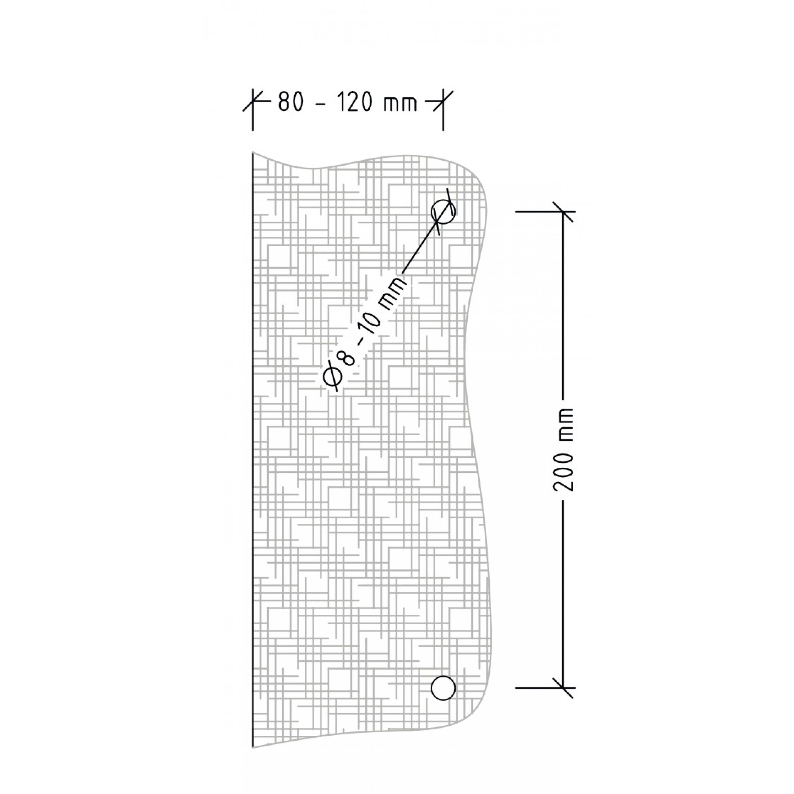 Infraworld Saunatür Infraworld Türgriff-Set Edelstahl quadratisch schwarz für Saunatür
