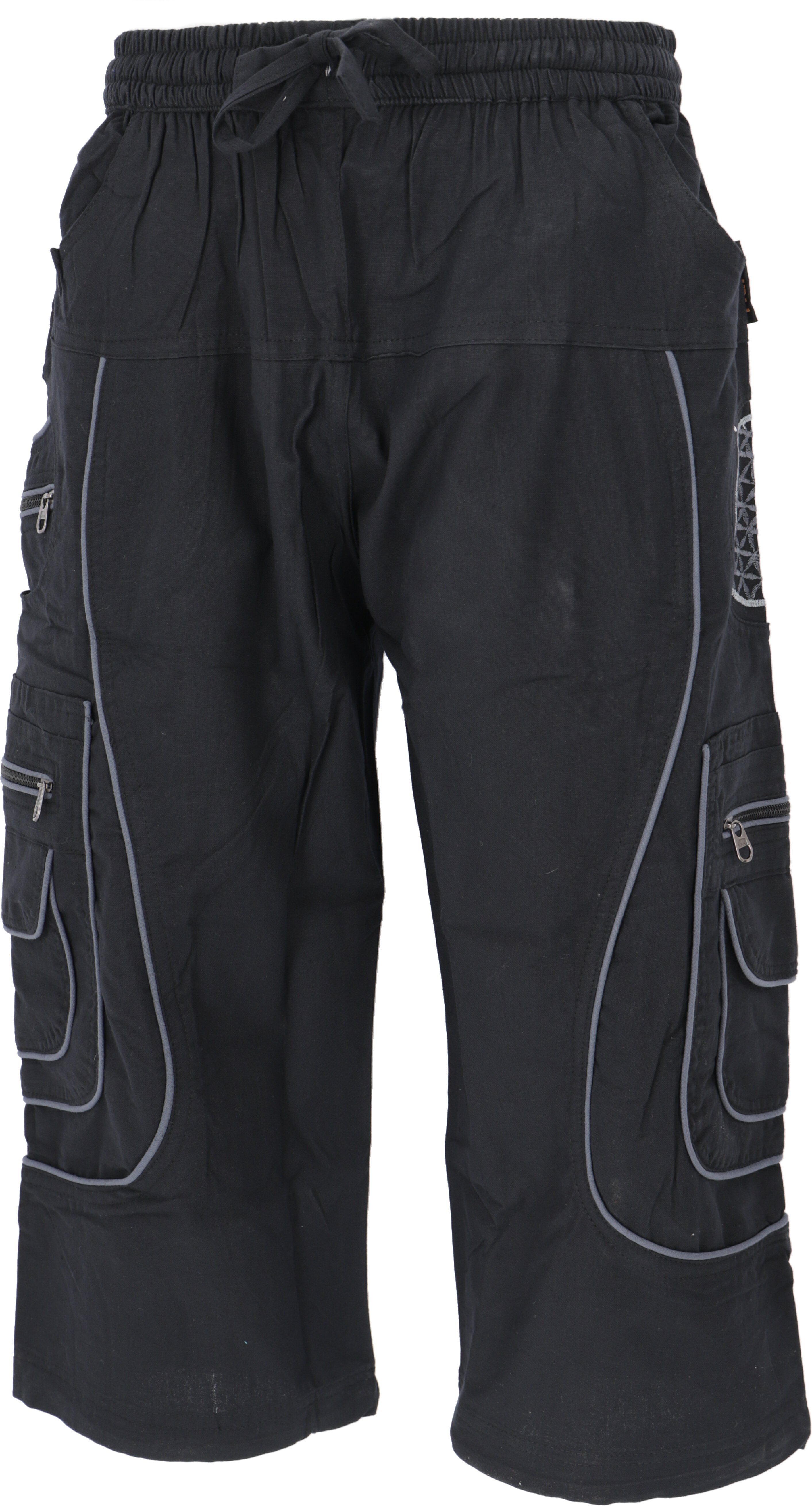 Guru-Shop Relaxhose 3/4 Yogahose, Goa Hose, günstig online kaufen
