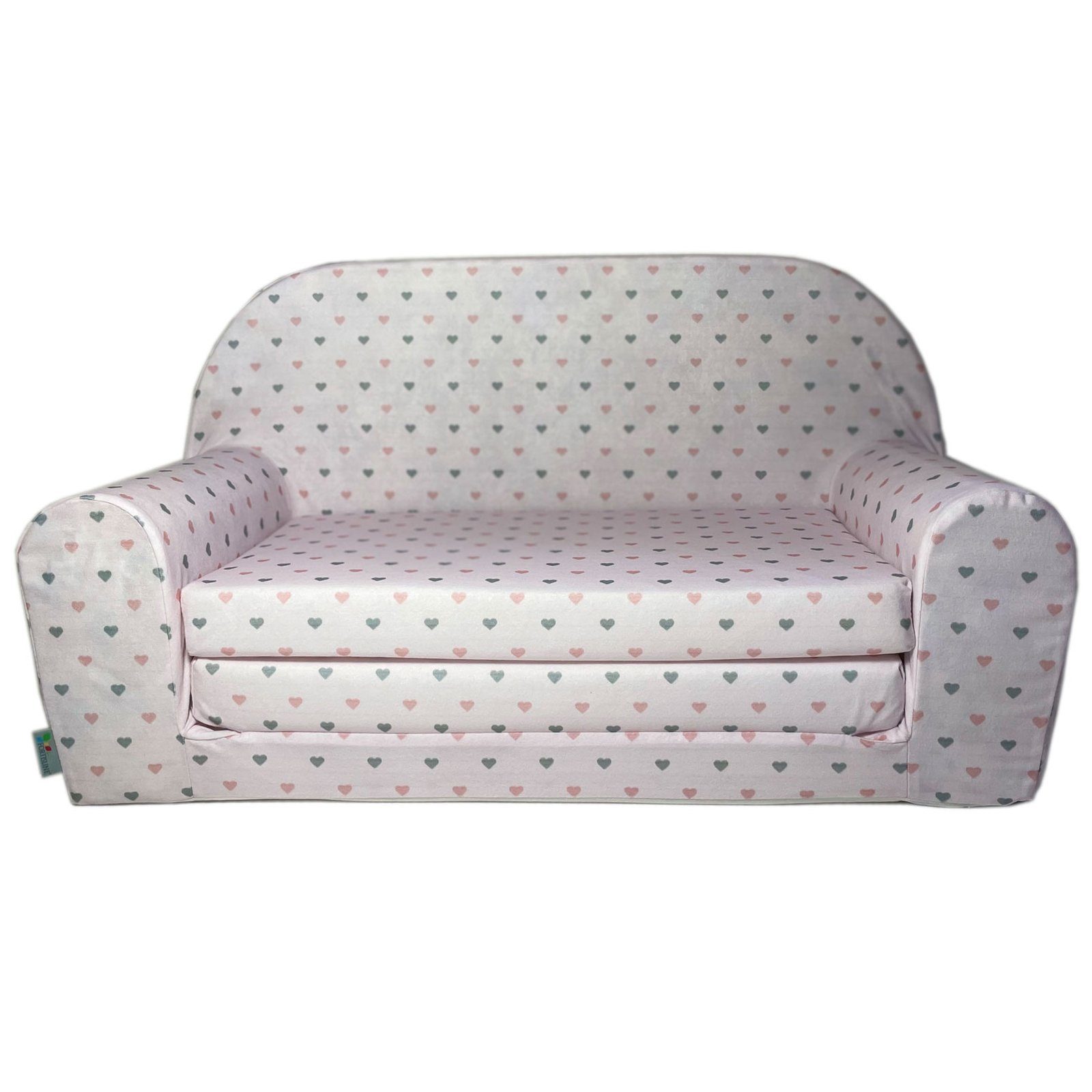 FORTISLINE Kindersitzgruppe Kindersofa "MINI" Kindercouch zum Aufklappen W386