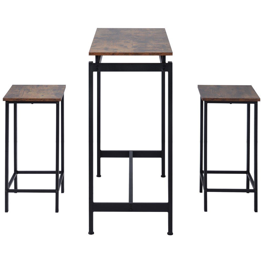 Fangqi Bartisch Bartisch-Set, Stühle Eisenholz Tisch und aus Bar