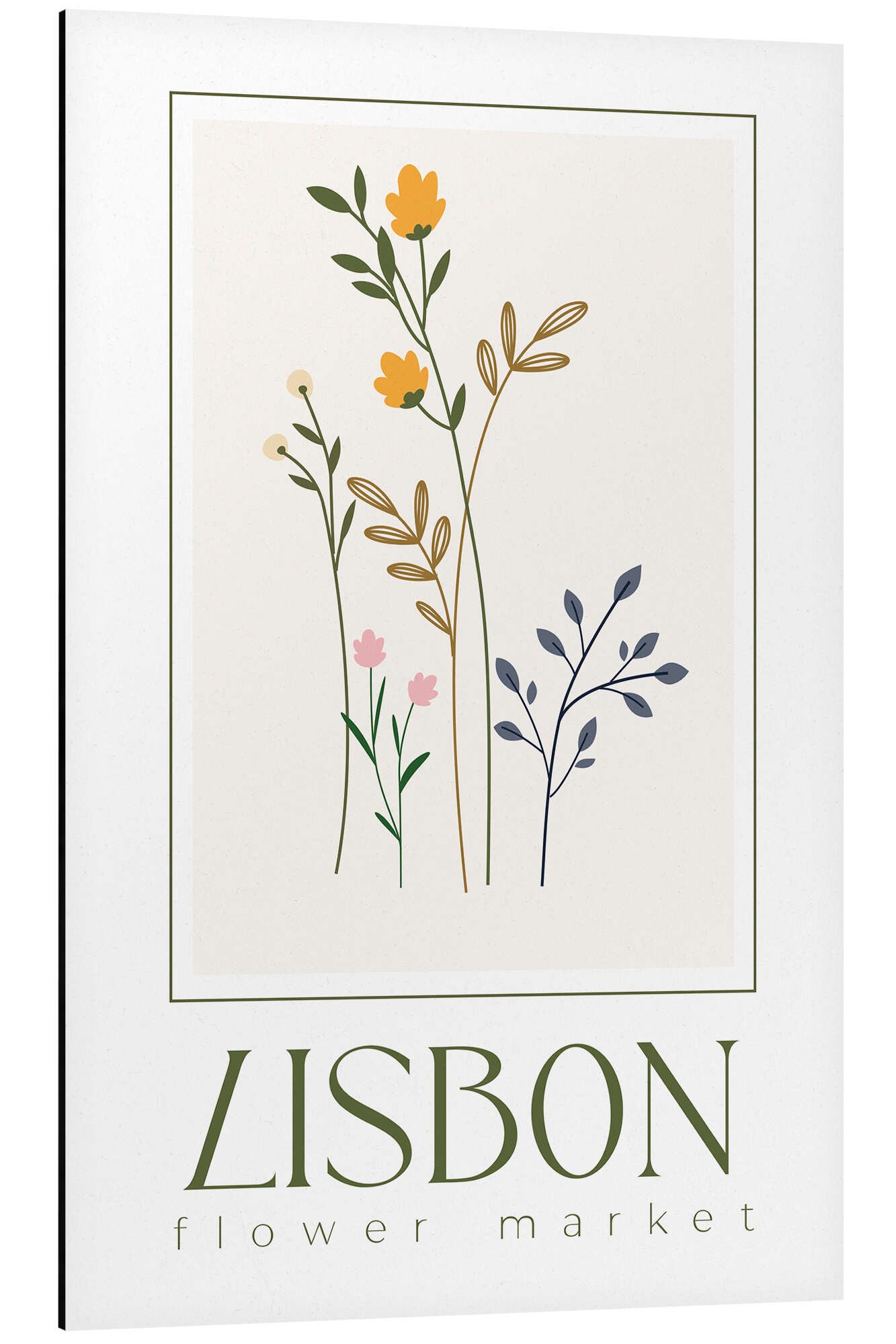 Posterlounge Wandbild Flower Market Lisbon, Pineapple Licensing, erhältlich als Poster, Leinwandbild, Wandsticker oder Acrylglasbild