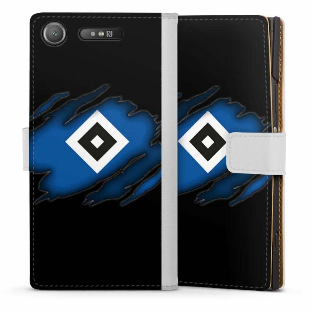 DeinDesign Handyhülle »HSV Scratch«, Hülle, Handy Flip Case, Wallet Cover,  Handytasche Leder Hamburger SV Bundesliga Offizielles Lizenzprodukt