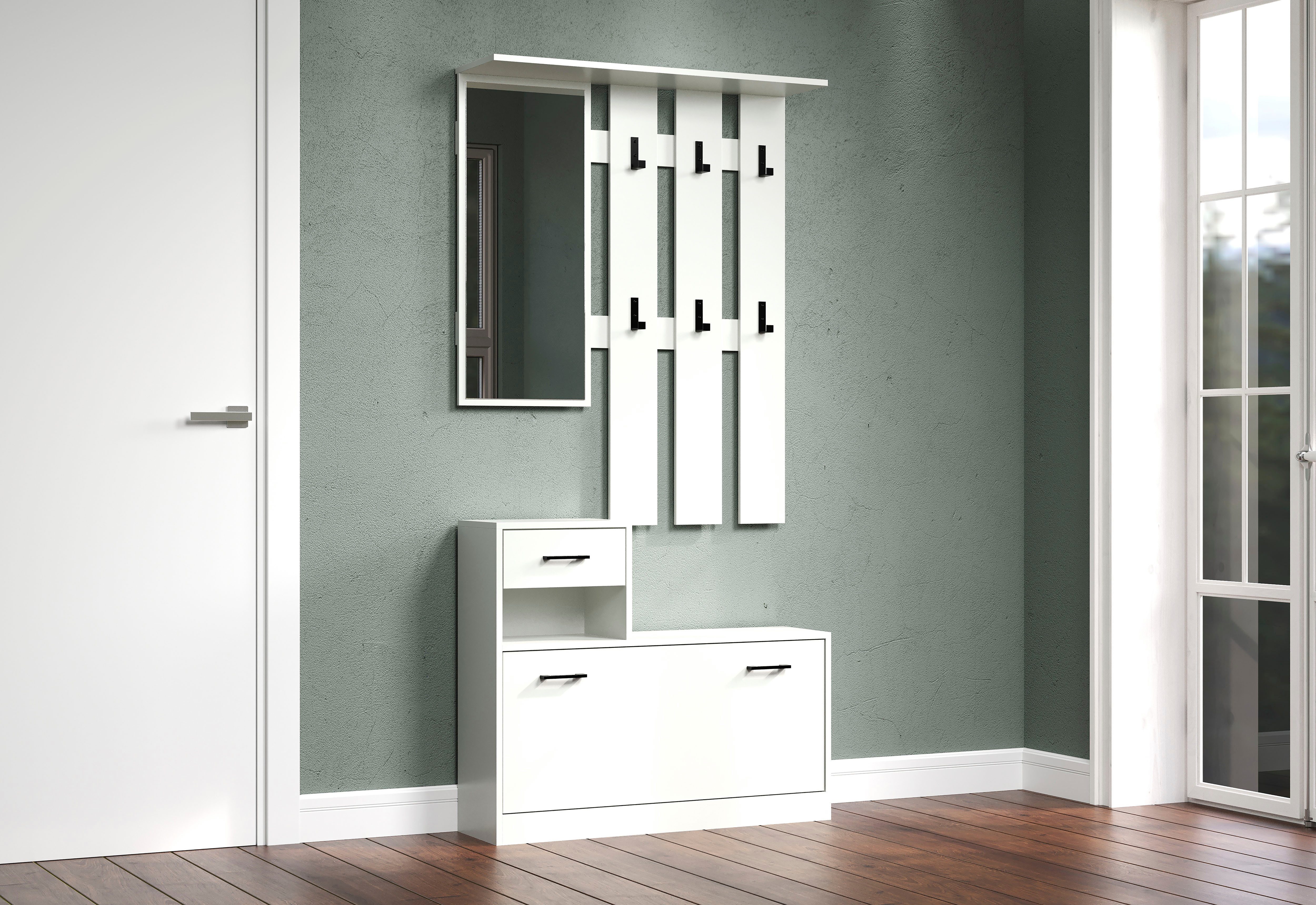 INOSIGN Garderobe Basel (1 St), Kompaktgarderobe - Schuhkipper, Paneel und günstig online kaufen