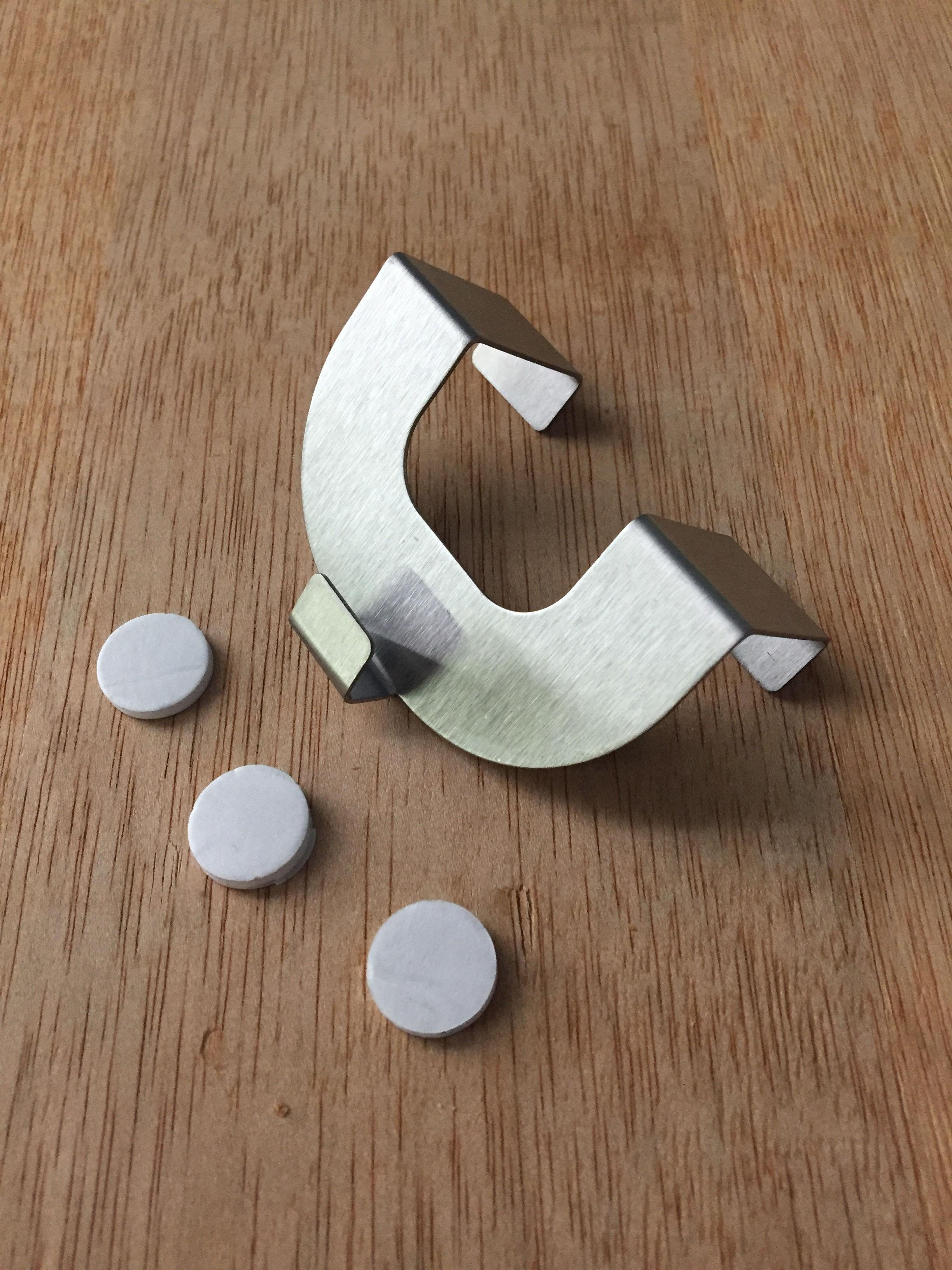 HOME WOHNIDEEN Gardinenhaken EDWARD, Ösenrollos, (Set, 2-St), U-Fensterhake günstig online kaufen