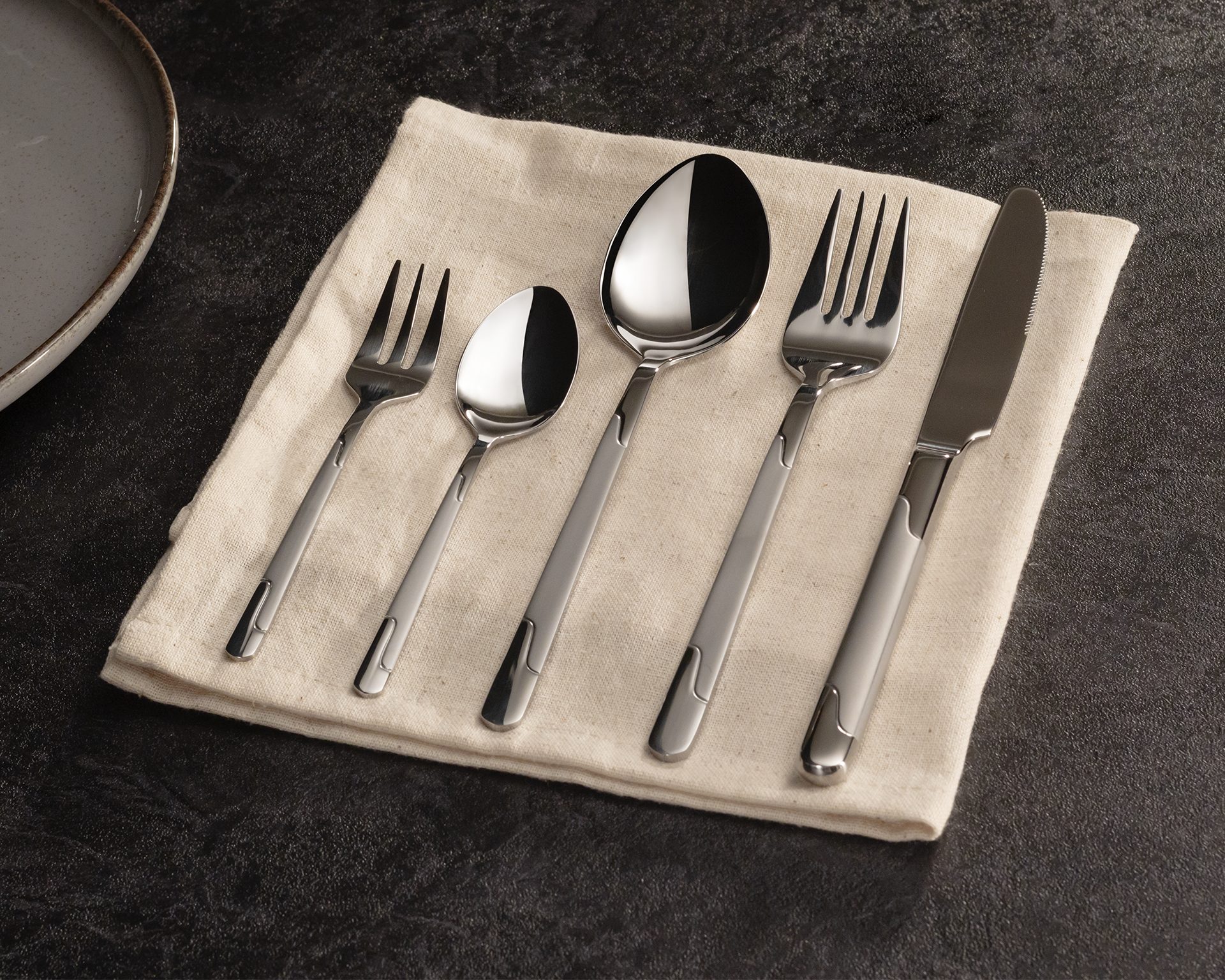 KING Besteck-Set »HMC« (31-tlg), 6 Personen, Edelstahl 18/0, 2,5 mm, Edelstahl 18/0, inkl. Besteck-Etui, für 6 Personen