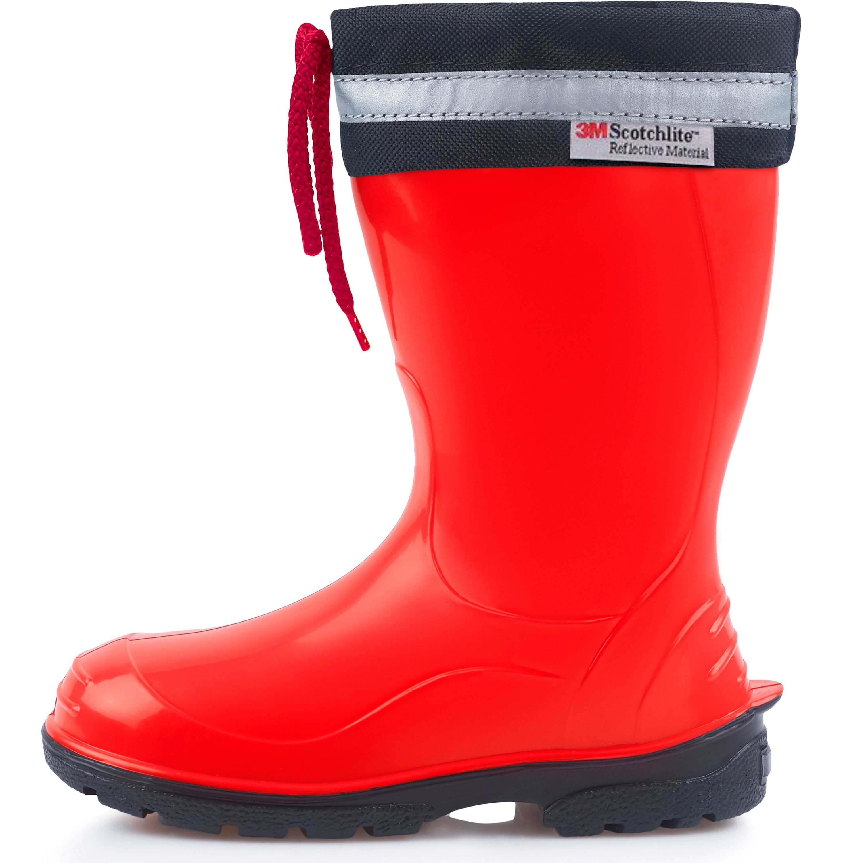 Ladeheid lange Regenschuhe für Mädchen und Jungen LA-972 Gummistiefel Kinder mit Stulpe zum Schnüren