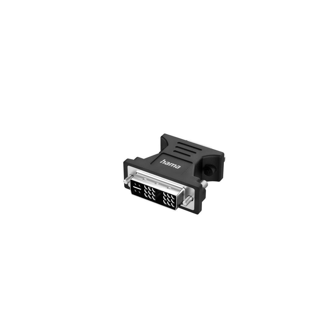 Hama Video-Adapter, DVI-Stecker - VGA-Buchse, Full-HD 1080p Video-Adapter DVI-I (DL) zu HDDB15