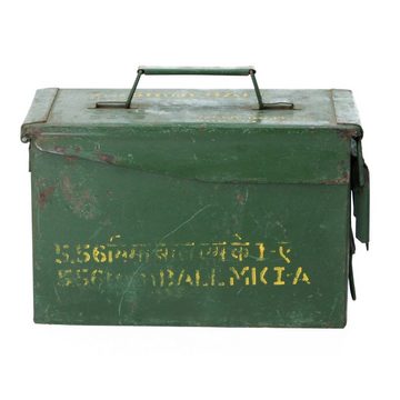 Aufbewahrungsbox Armee Box 30x15x20 cm Aufbewahrung grün