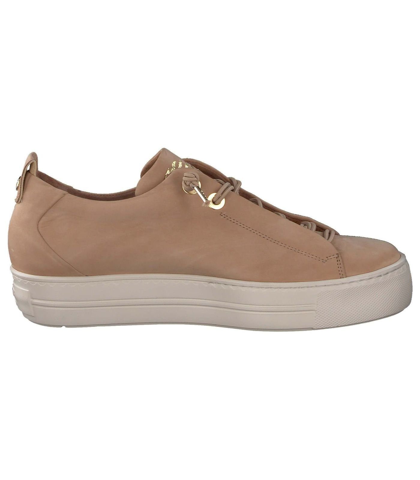 Paul Green Sneaker Nubukleder Plateausneaker Taupe Braun