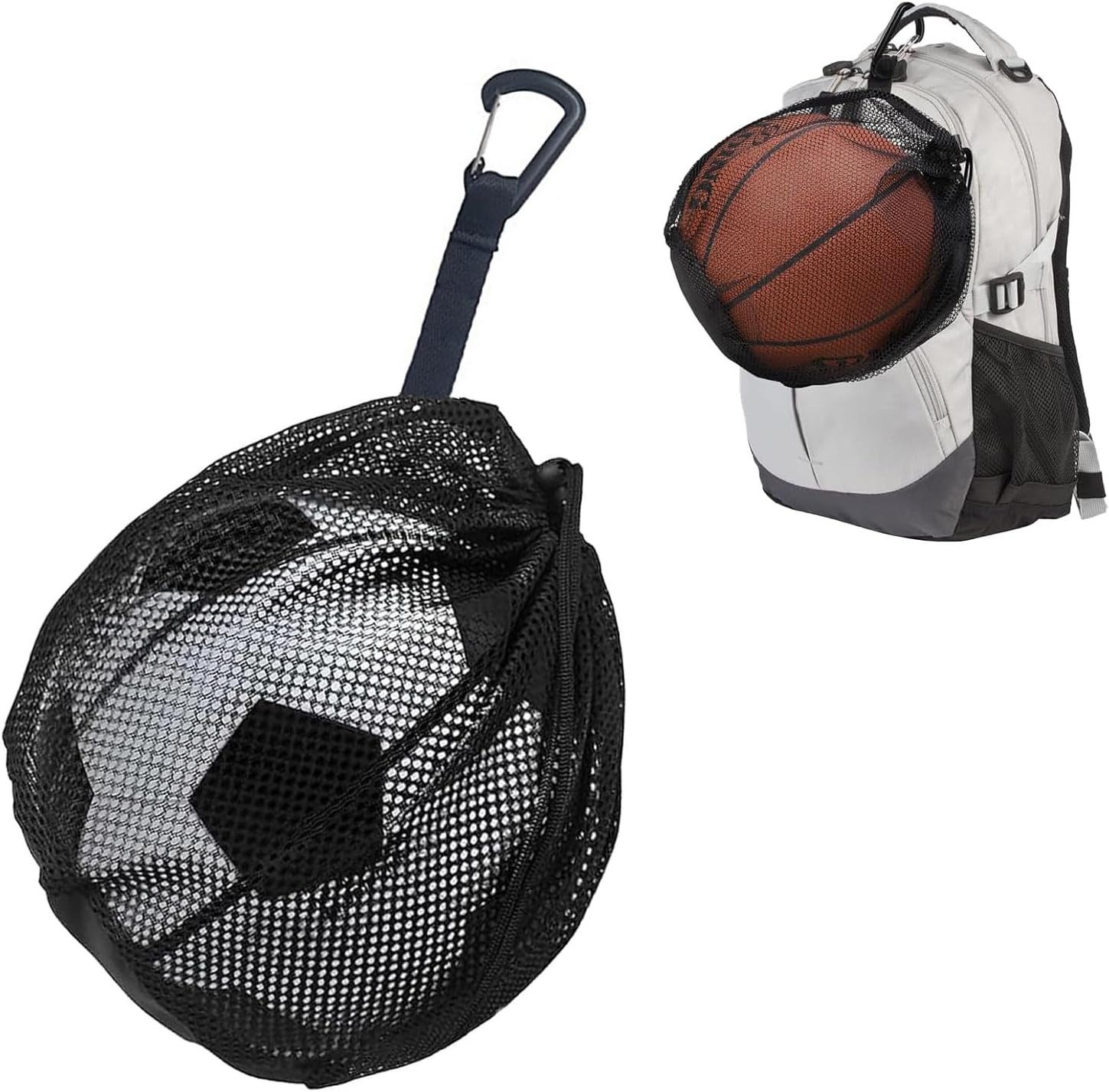 FELIXLEO Balltasche Ballnetz Basketball Tasche Rucksack Fussballnetz 1 Ball