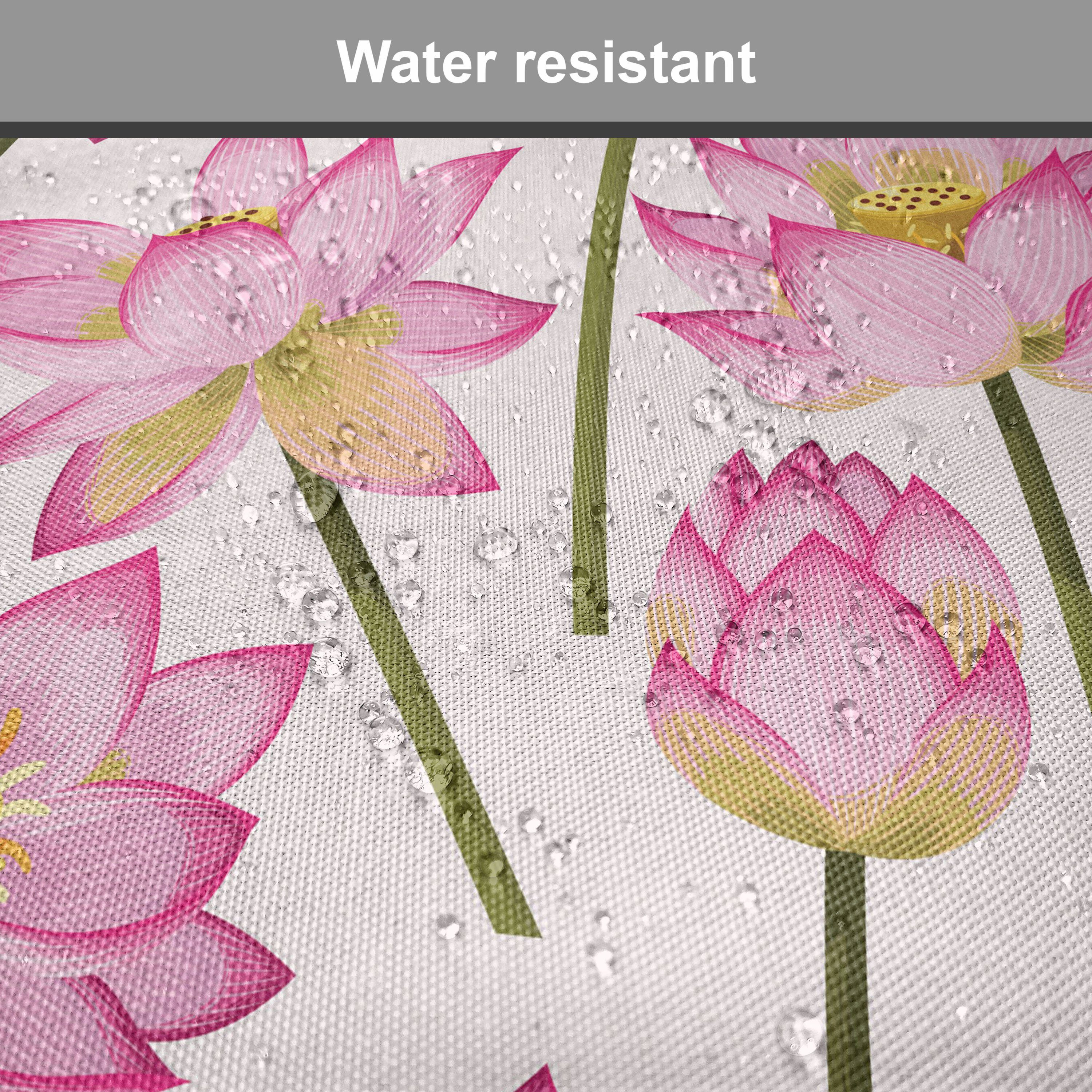 Kissen Blühende Küchensitze, mit Stuhlkissen wasserfestes Abakuhaus Riemen Lotus für Dekoratives Frühlingsblume