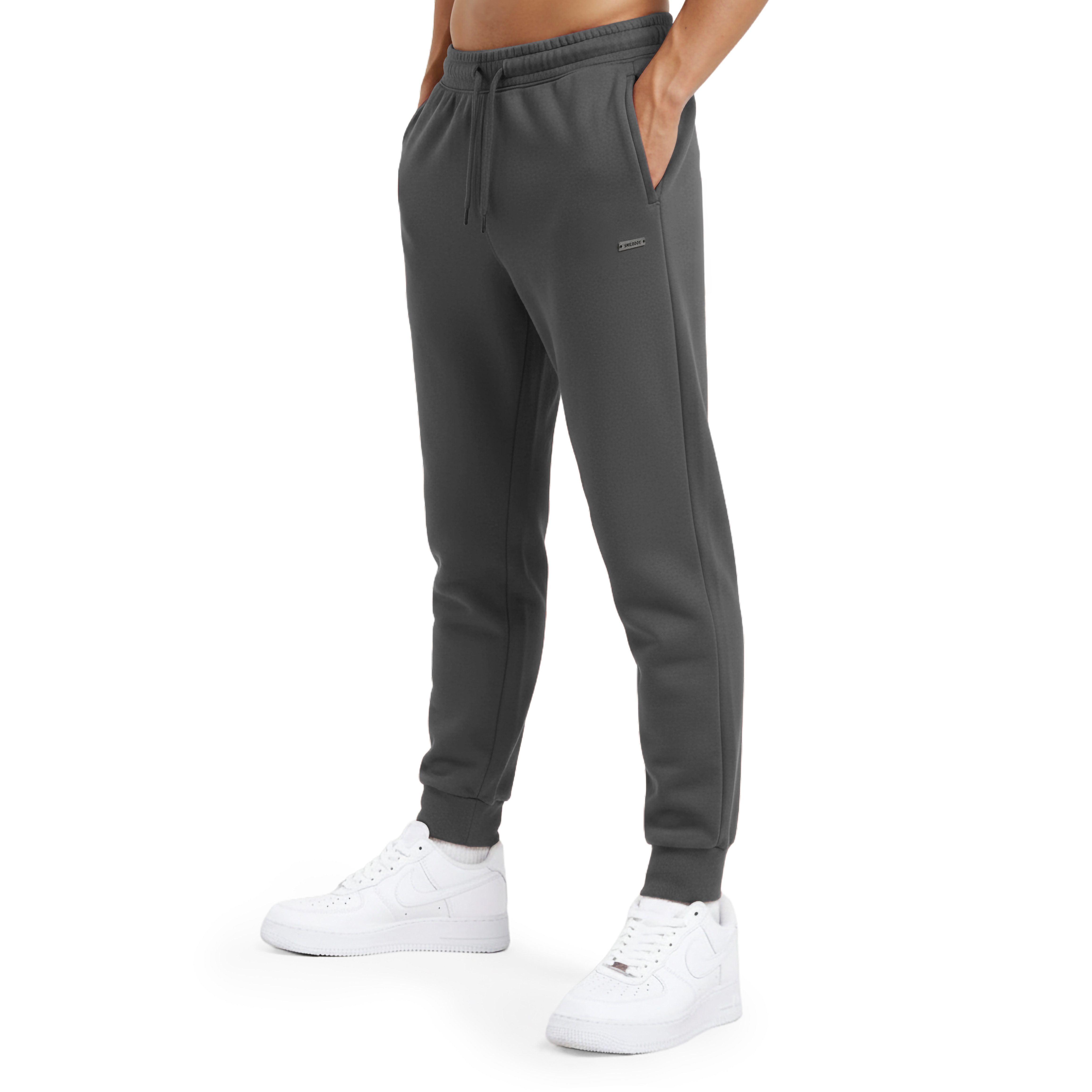 Smilodox Jogginghose Thilo Trainingshose mit Elastikbund & Seitentaschen, Regular Fit Mit Bündchen am Bein, Bequeme Passform, Sport & Freizeit