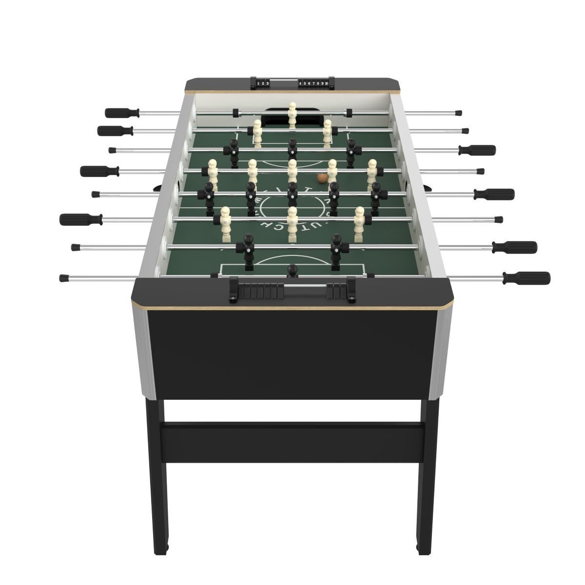 Deutscher Meister Kickertisch Tischfußball Kickertisch "PROFILINE 2.0", kratzfestes Laminat, Spielstangen aus verchromtem Hohlstahl