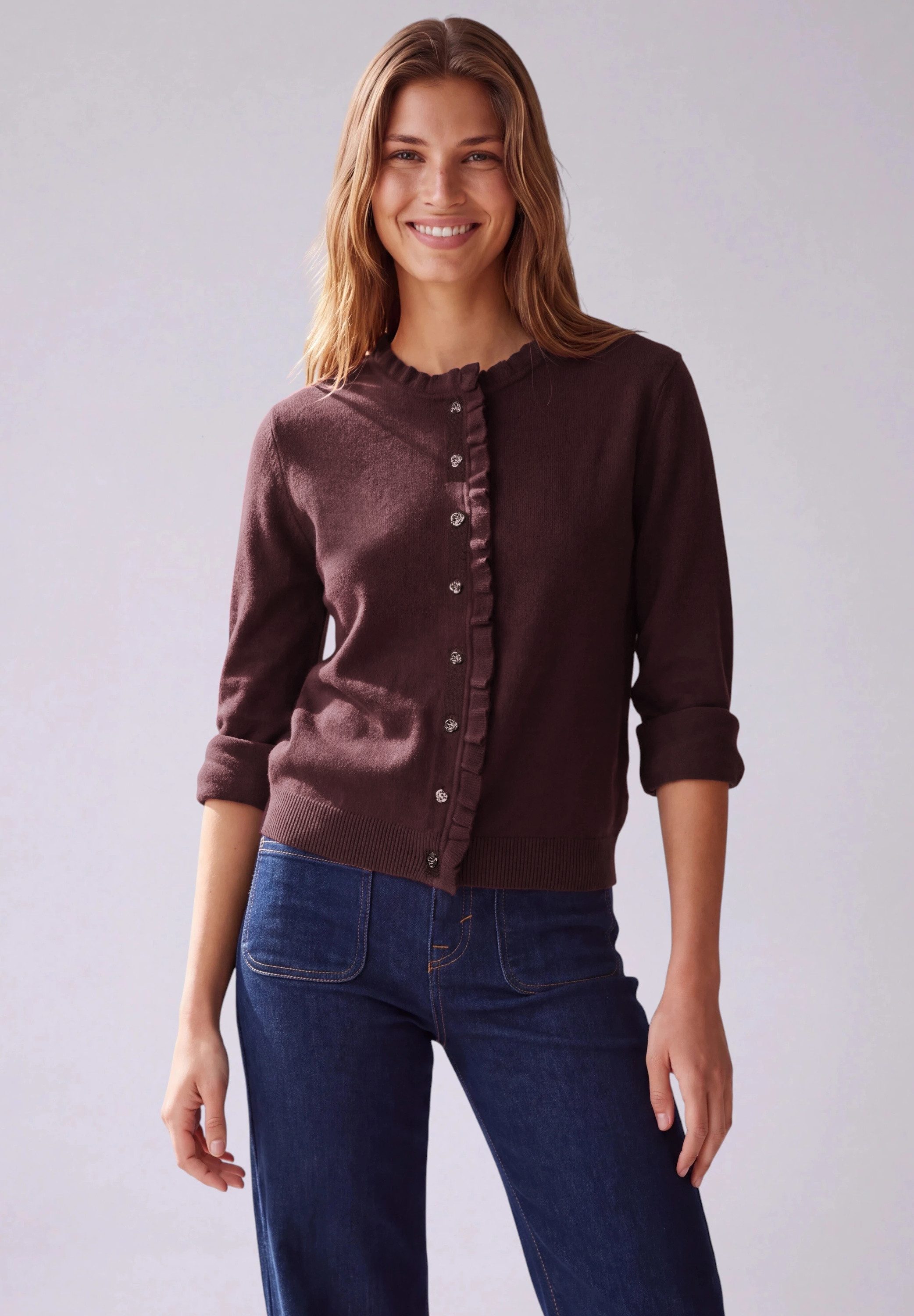 STREET ONE STUDIO Cardigan in Unifarbe