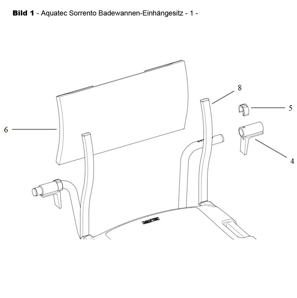 Invacare Badewannentablett Ersatzteile Aquatec Sorrento Badhilfen