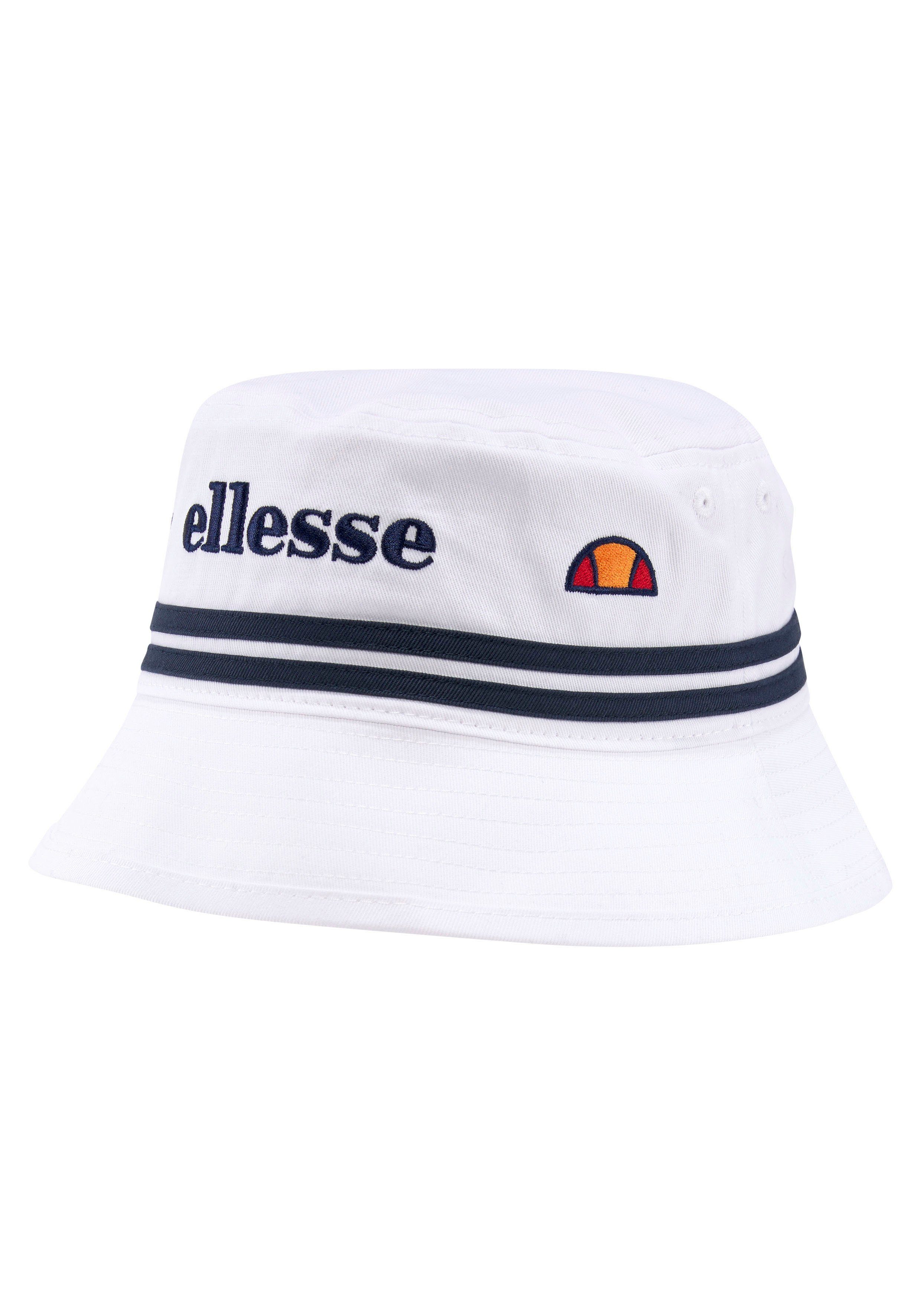 white HAT Ellesse LORENZO BUCKET Baseball Cap