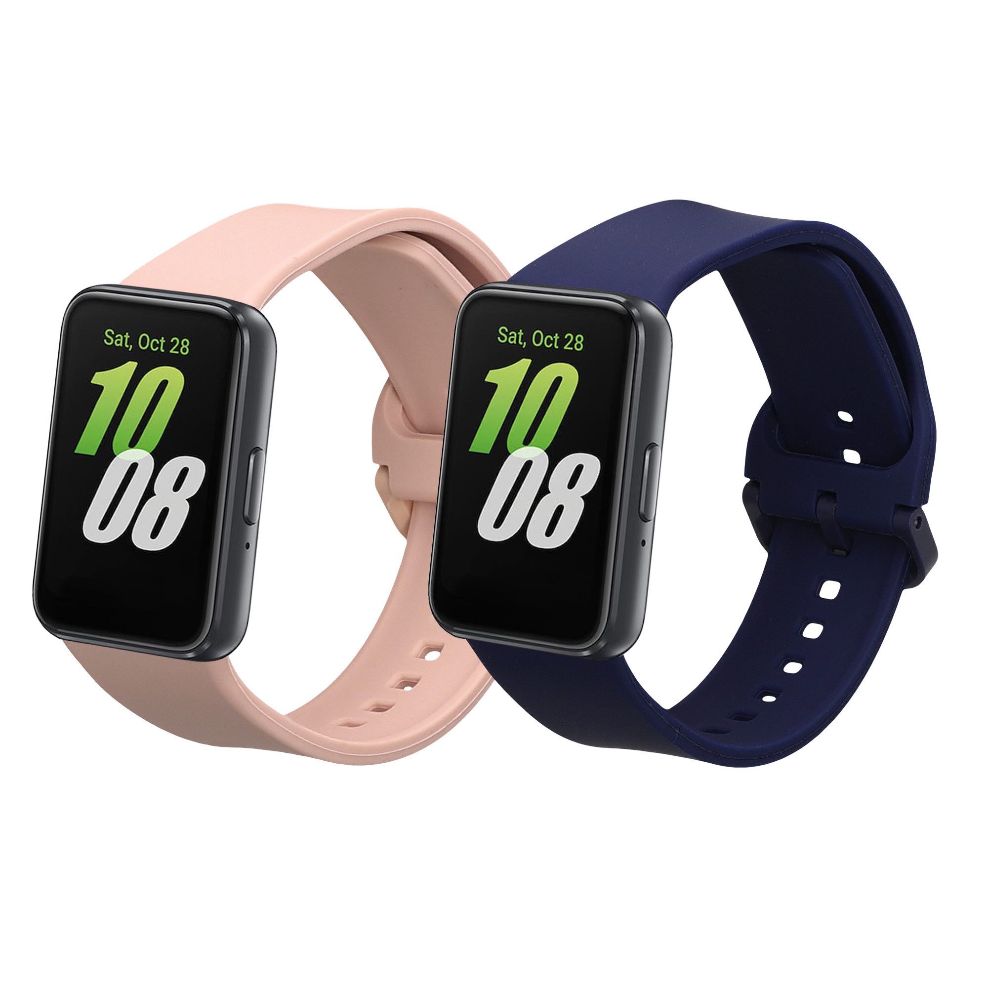 kwmobile Uhrenarmband für Samsung Galaxy Fit 3 Armband Smartwatch, 2-tlg., Ersatzarmband für Fitnesstracker - Wechselarmband Smartwatch