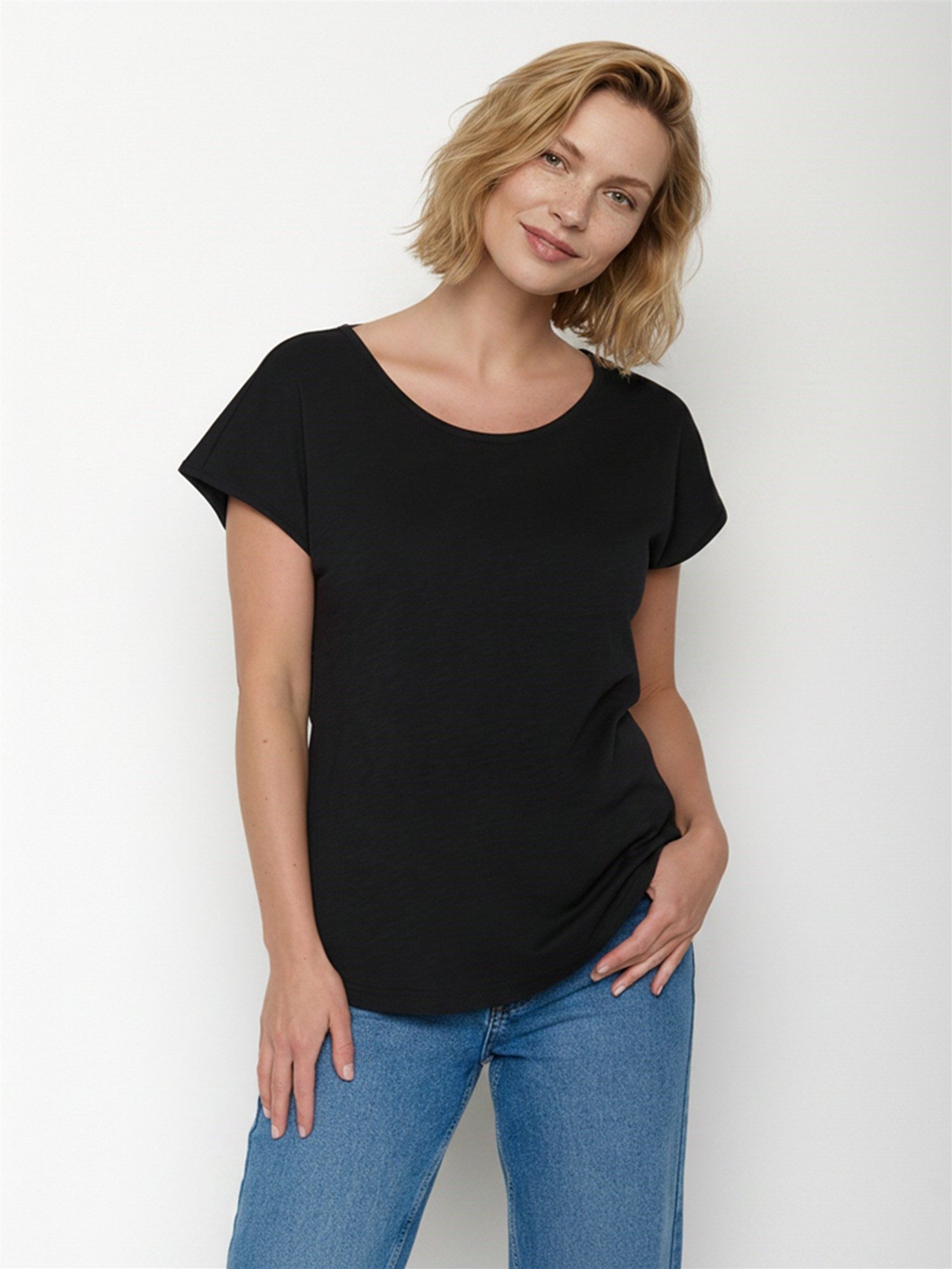 GreenBomb T-Shirt Cool Basic Motiv Basic (1-tlg., 1) Rundhalsausschnitt, Bio-Baumwolle, GOTS Zertifiziert