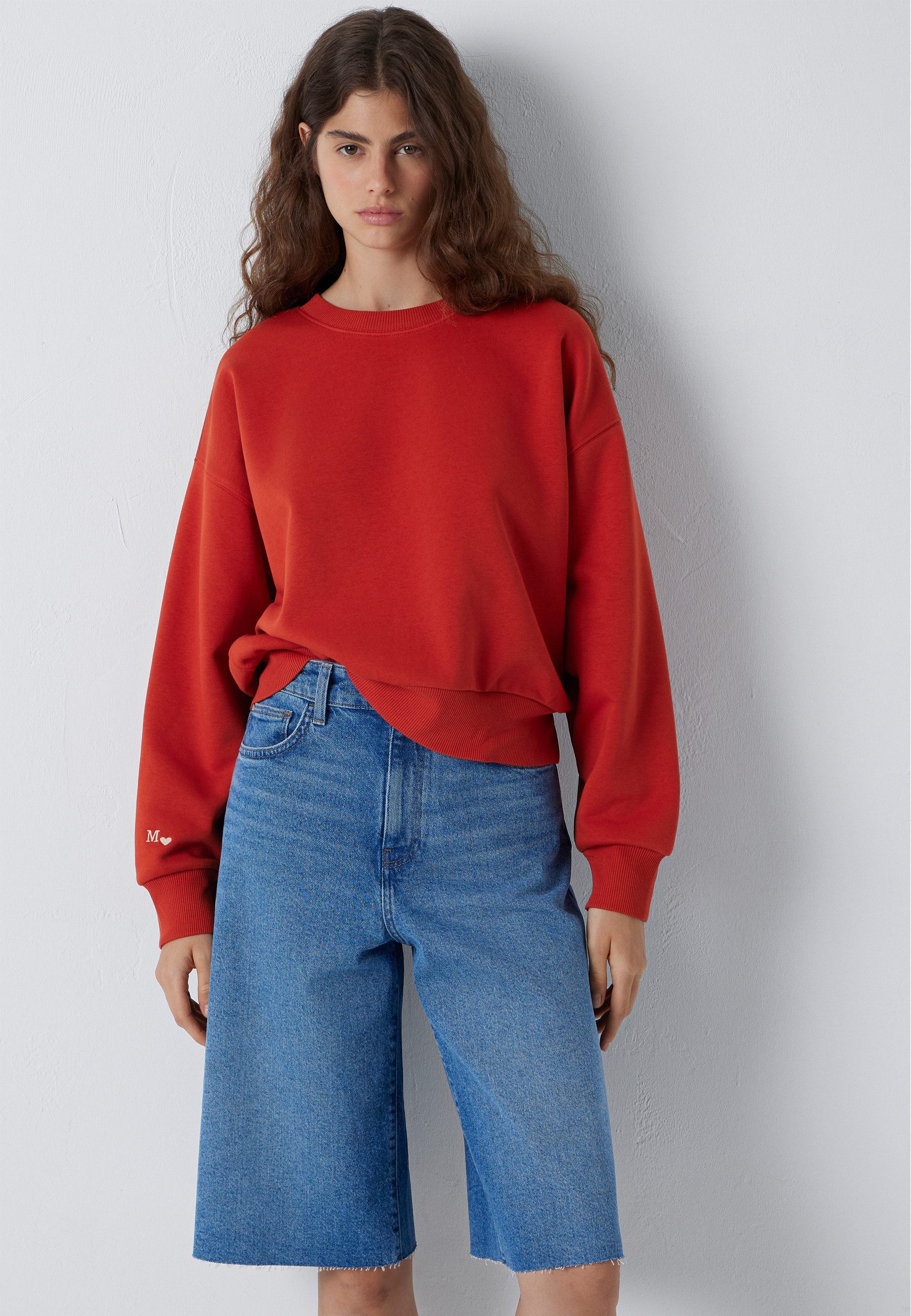 Mavi Rundhalspullover CREW NECK SWEATSHIRT Sweatshirt cropped