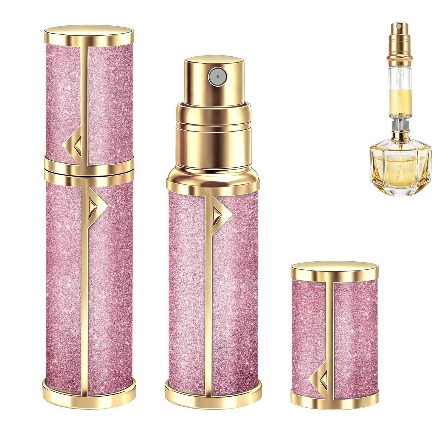 LuxusKollektion Parfümzerstäuber Reisezerstäuber Parfüm 5ml Rosa/Gold