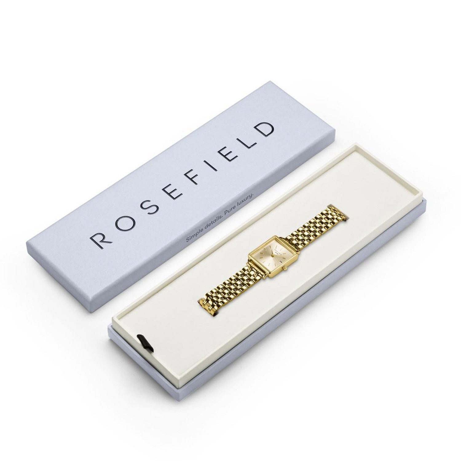 ROSEFIELD Quarzuhr Boxy XS Champagne