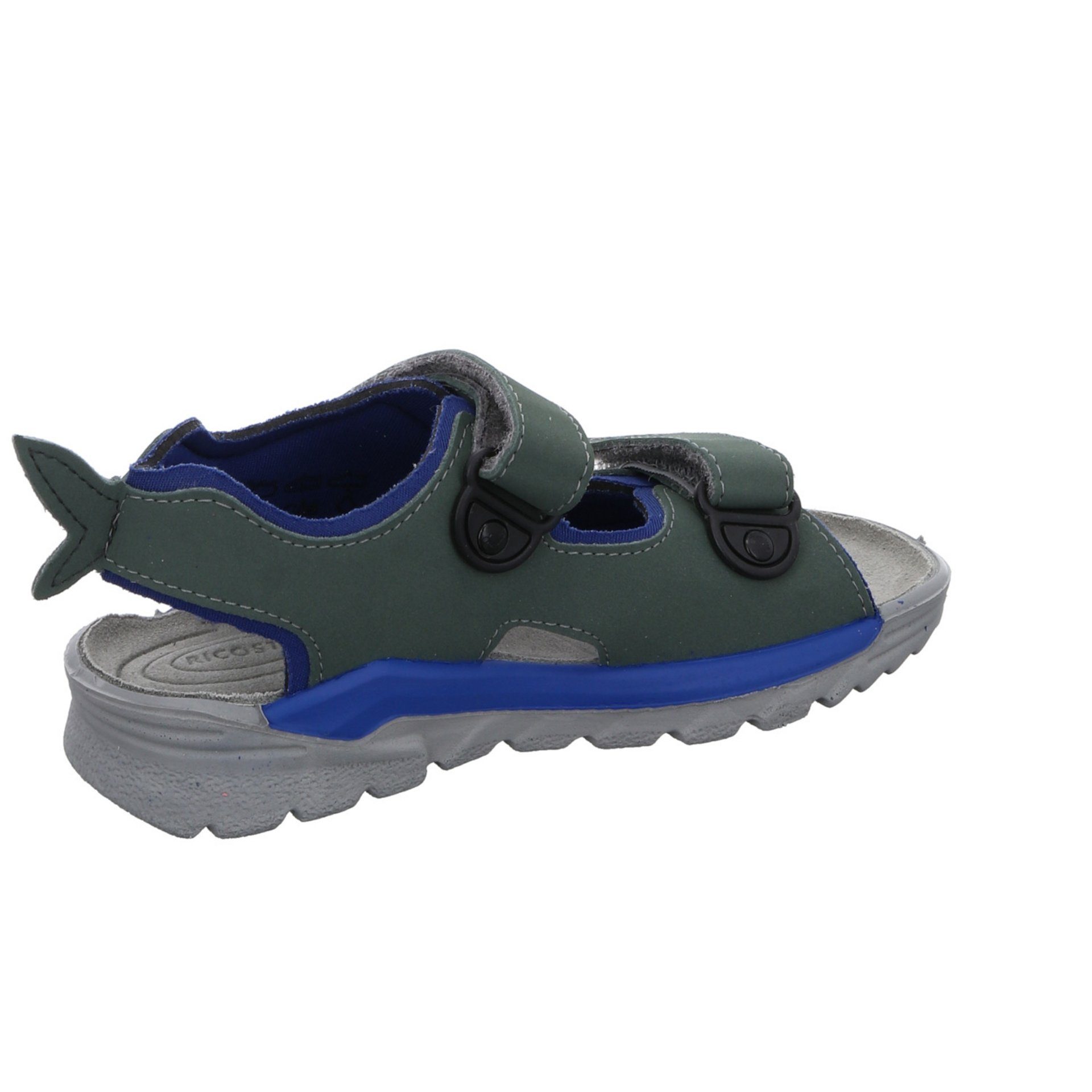 Kinderschuhe grün Sandale Ricosta Sandale Jungen Textil Sandalen Shark Schuhe