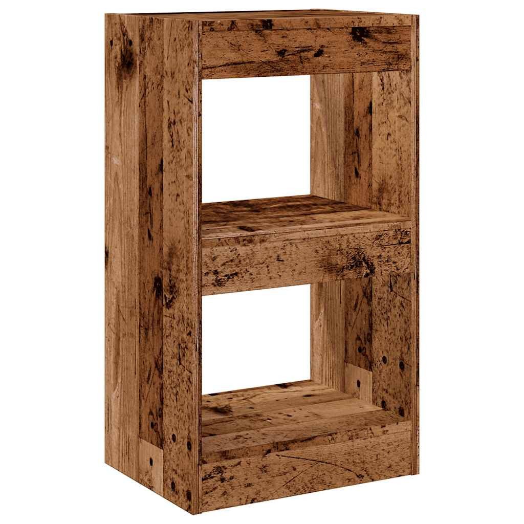 vidaXL Bücherregal Bücherregal/Raumteiler Altholz-Optik 40x30x72 cm, günstig online kaufen