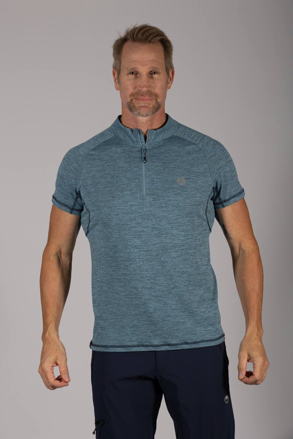 Maul Kurzarmhemd Inselberg 3 fresh - T-Shirt mi HIMMELBLAU