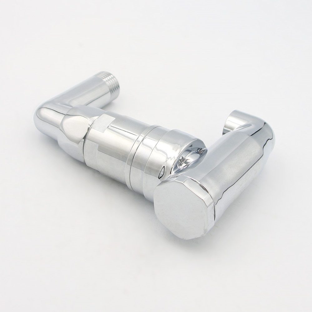 Schlösser Absperrventil Rohrbelüfter verchromt PN 10 DN15 1/2 x 3/4 x 1/2" Bauform E 2-fach