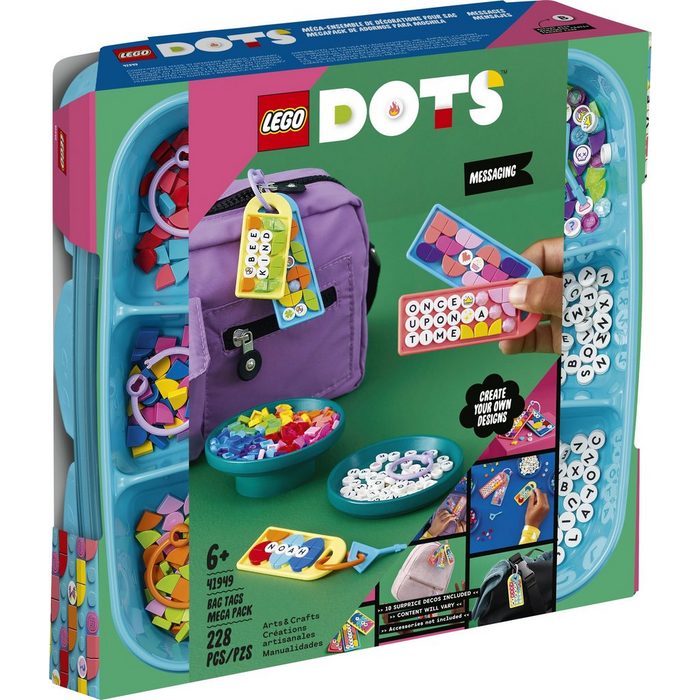 LEGO® Konstruktionsspielsteine LEGO® DOTS™ - Taschenanhänger Kreativset (Set 228 St)