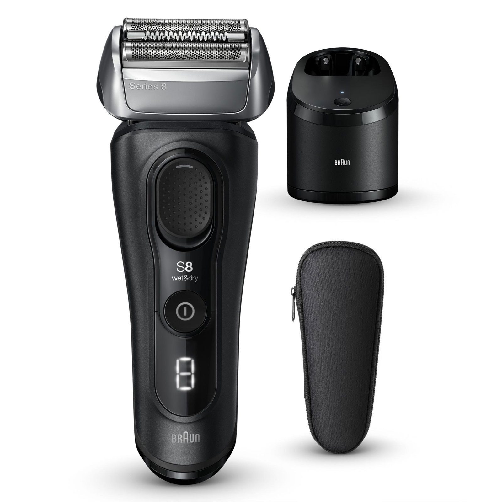 Braun Elektrorasierer Series 8 8560cc, Akku mit 60 Minuten Laufzeit