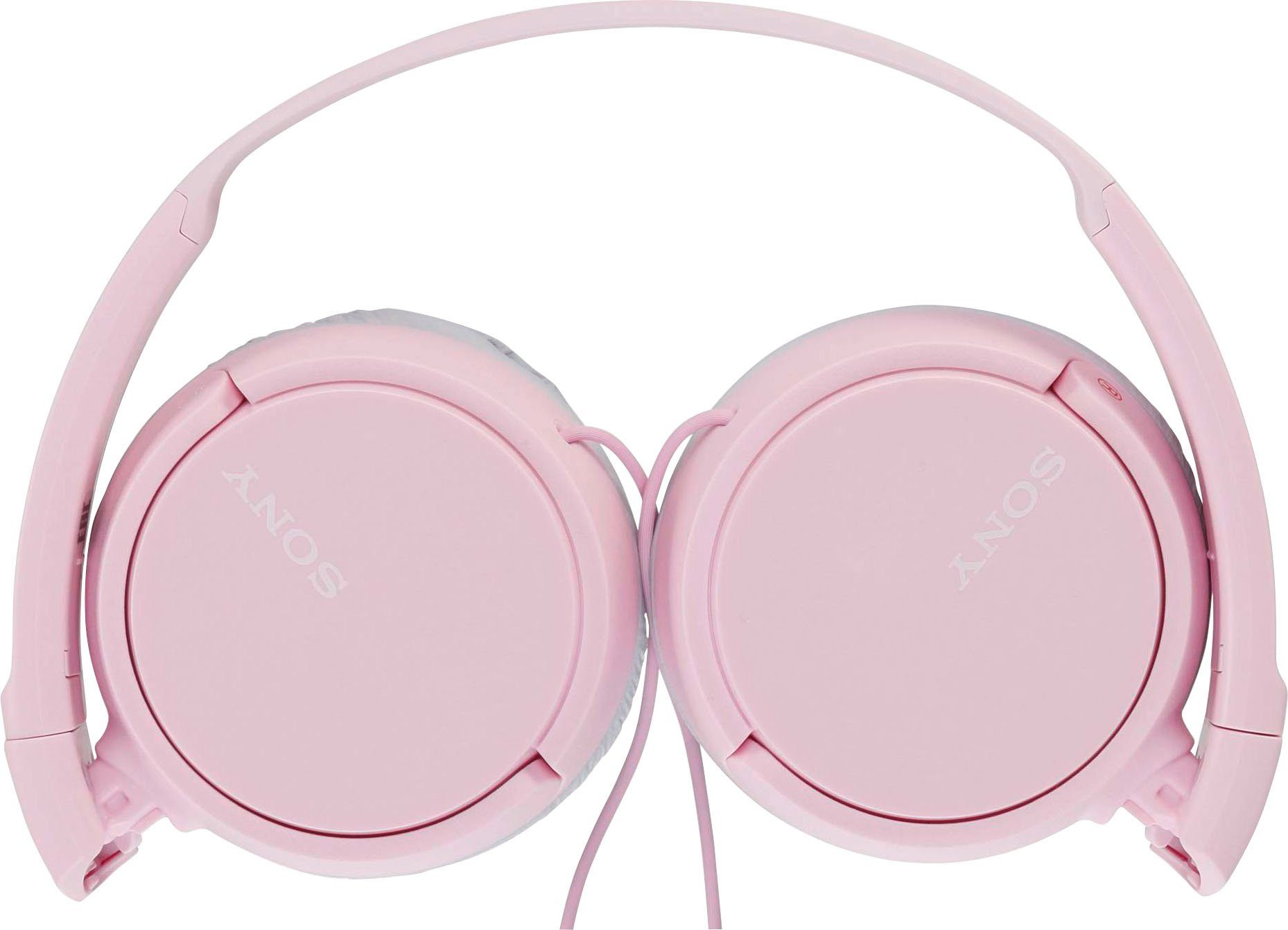 Steuerung integrierte Anrufe pink mit On-Ear-Kopfhörer Musik, MDR-ZX110AP Headsetfunktion) für und (Freisprechfunktion, Sony Faltbarer