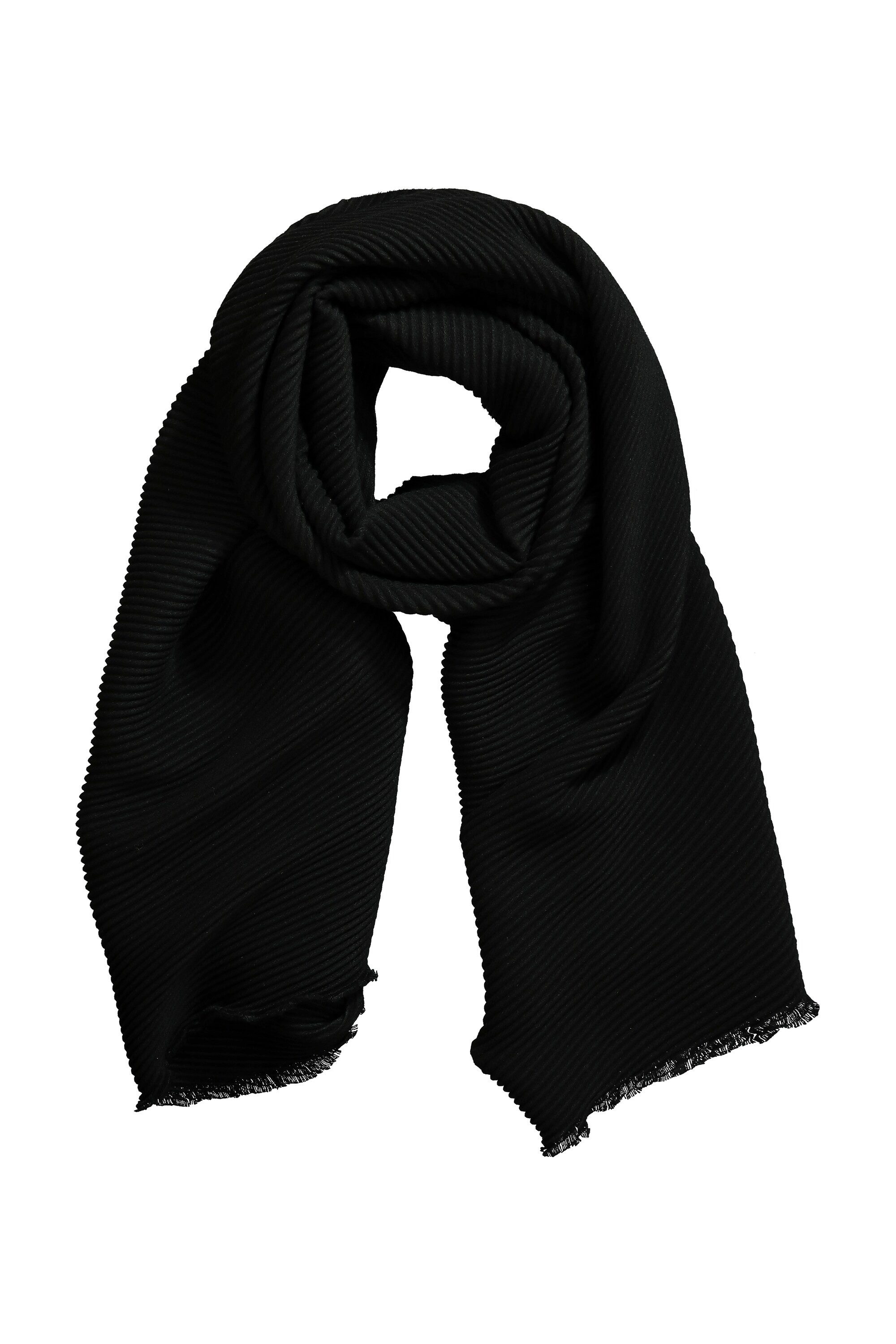 Ulla Popken Halstuch Plisseeschal einfarbig luftig-leicht günstig online kaufen