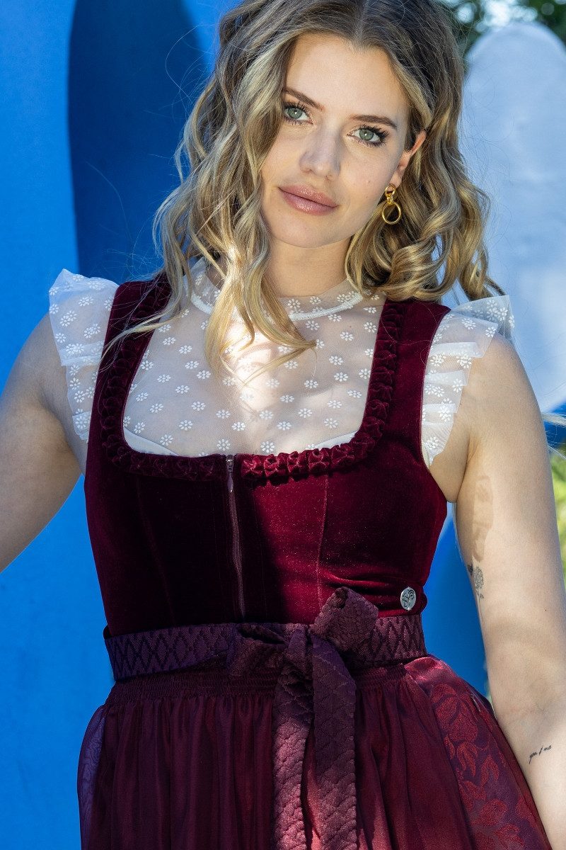 MarJo Dirndl Samt Dirndl 2tlg. - RABENSTEIN - wine