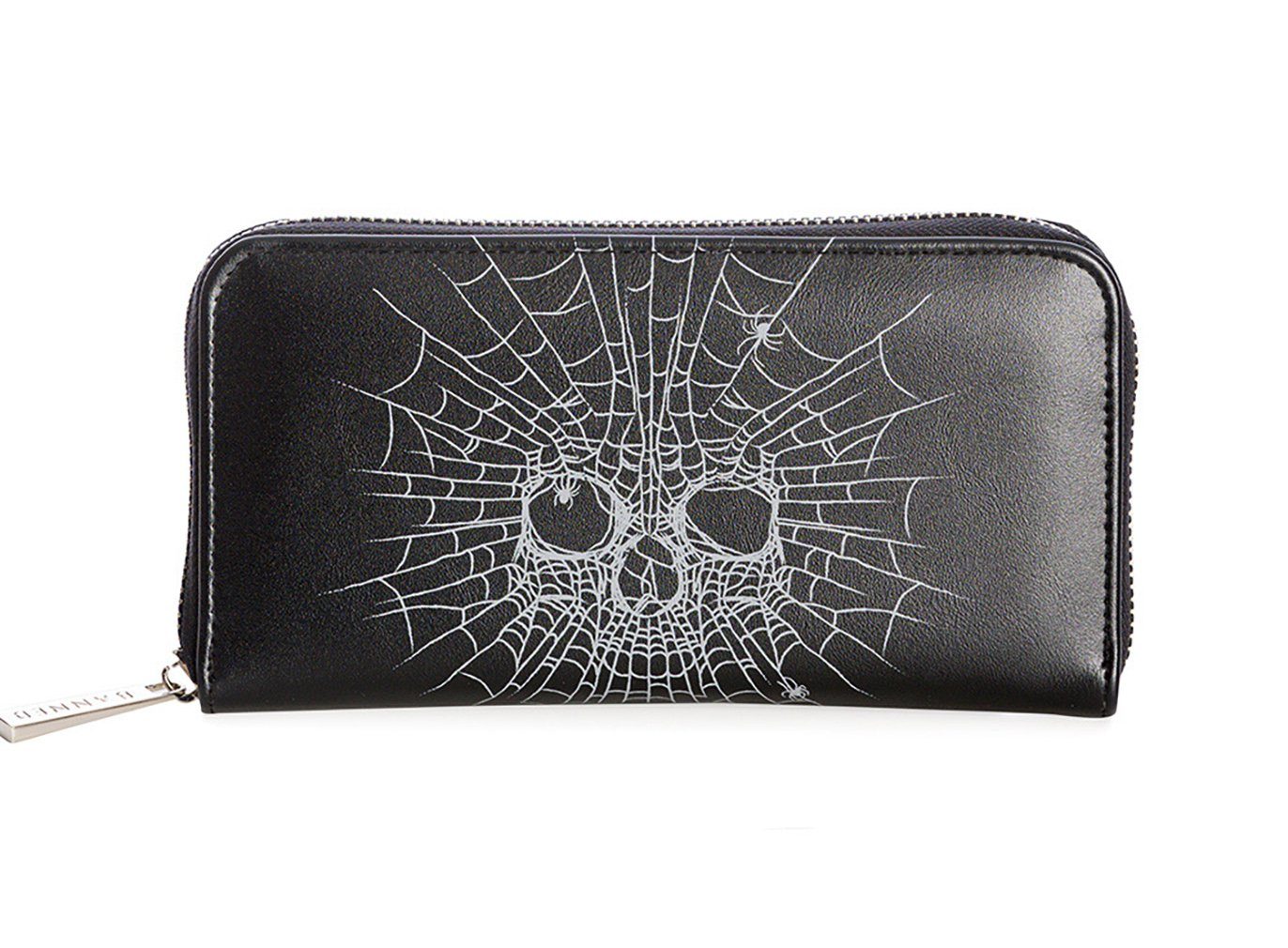 Banned Geldbörse Illusionary, bedrucktes Totenkopf Motiv