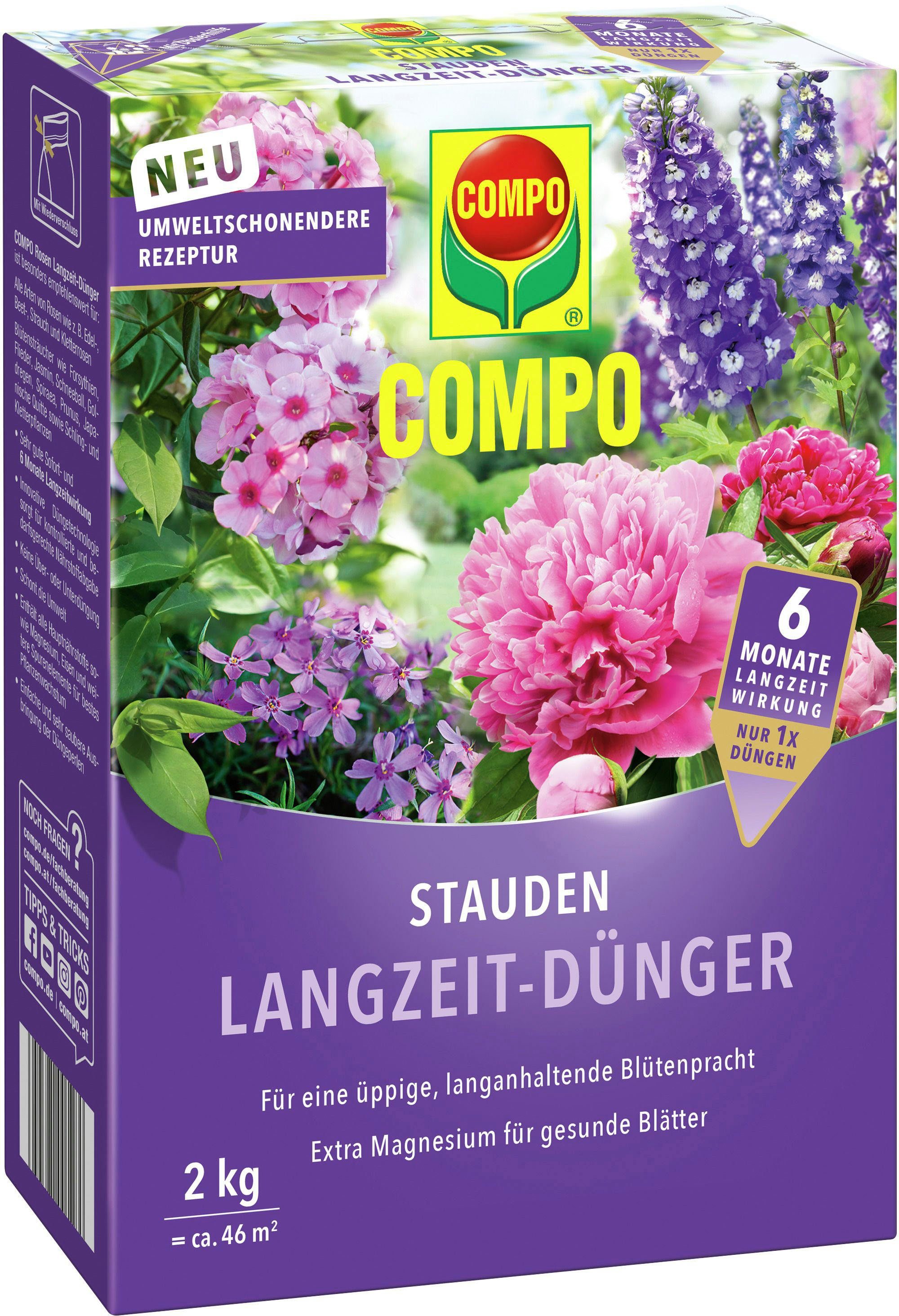 Compo Langzeitdünger Stauden, Granulat, 2 kg, SpezialLangzeitdünger