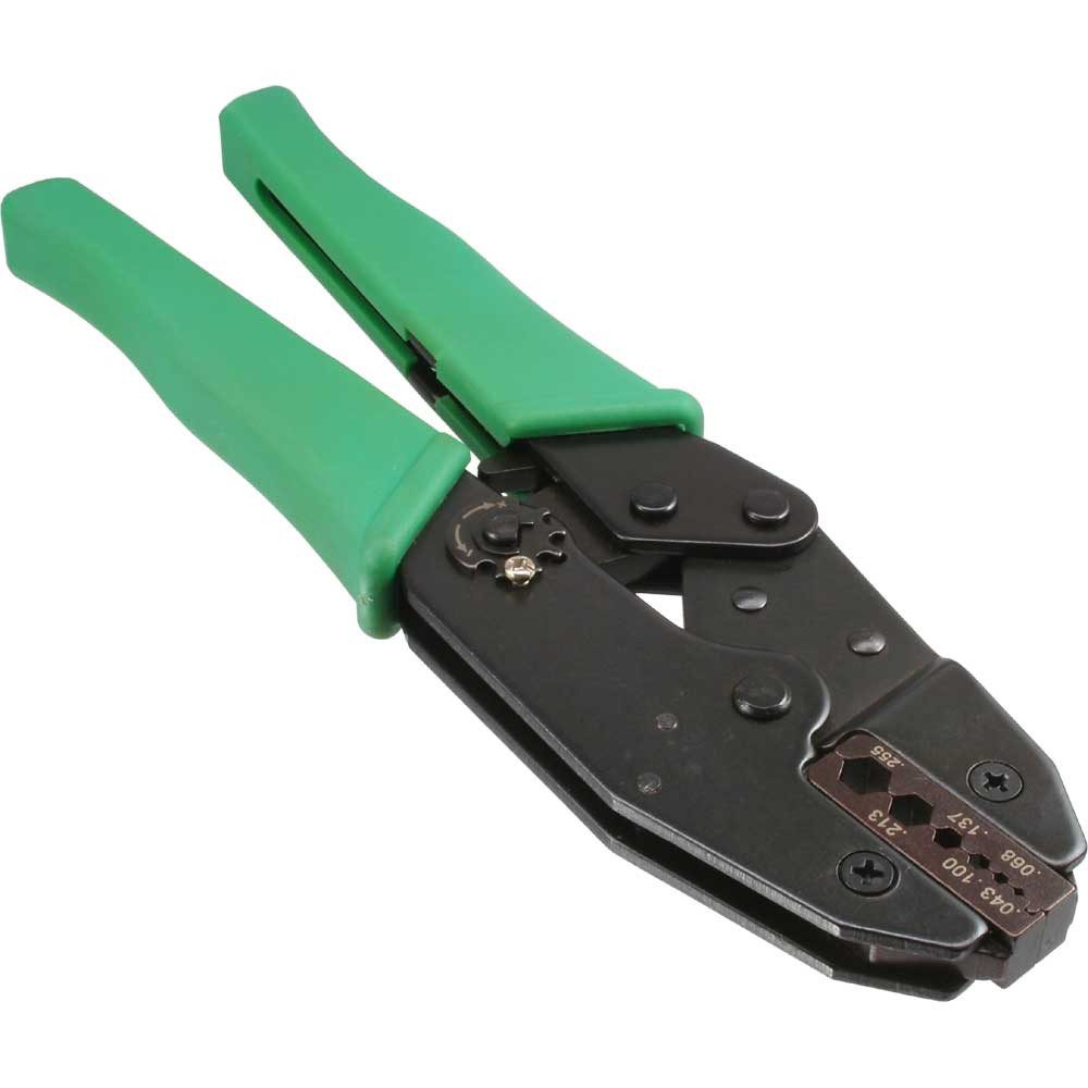 Inline Kabelbinder Crimpzange, Koax HT-336G für RG 58,59,62,174, WBC 110, 195/200, 240