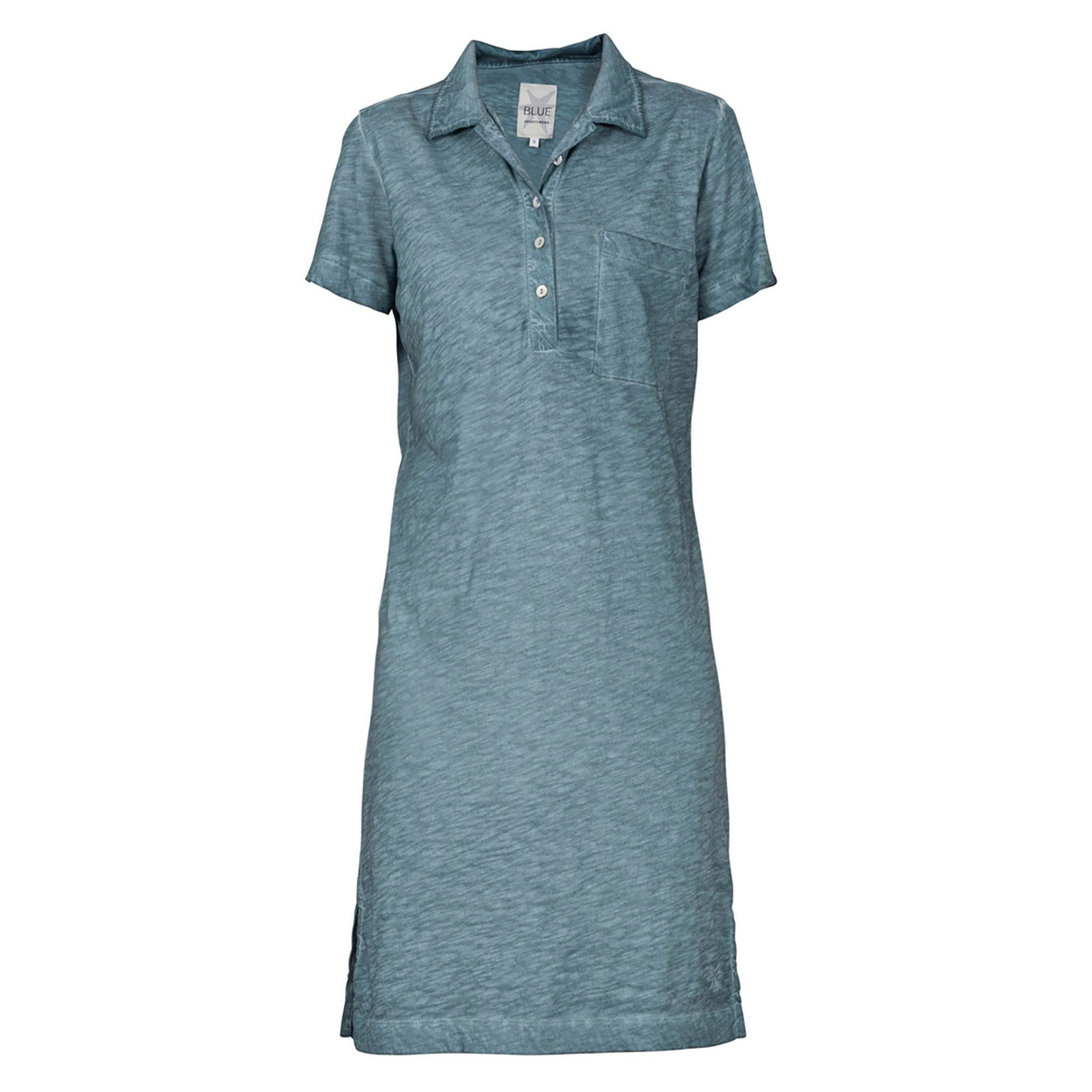 Blue Sportswear Shirtkleid Elena Polo Dress Kleid aus Baumwolle in versch. Farben Aqua | Shirtkleider