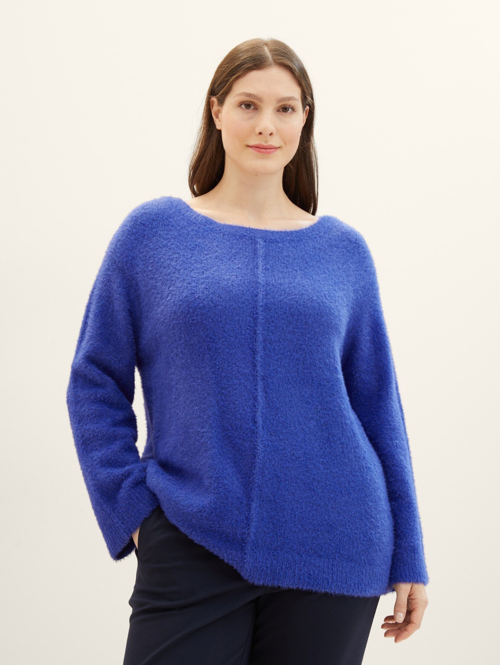 Plus Strickpullover PLUS TAILOR - Loose Strickpullover TOM Fit