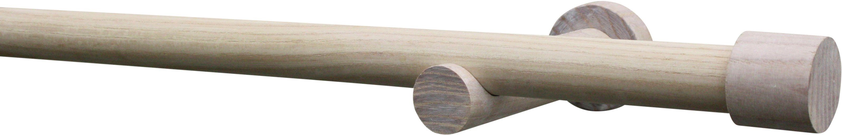 SCHÖNER WOHNEN-Kollektion Gardinenstange Set Mira 1-Lauf Ø 25 mm, Ø 25 mm, 1-läufig, mit Bohren, Holzwerkstoff, mit Bohren, verschraubt, Wandmontage Gardinenstangen Set Mira Ø 25 mm