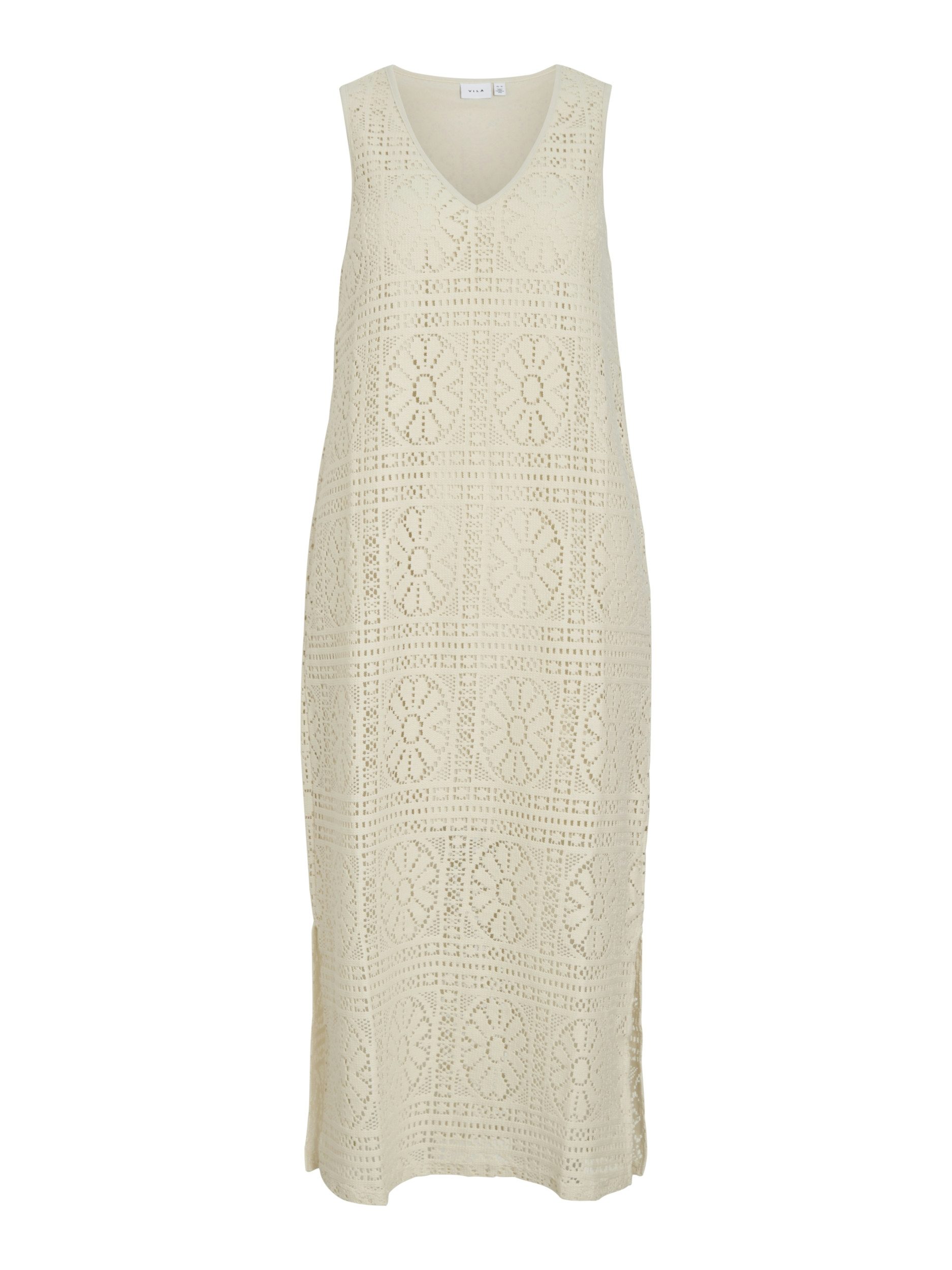 Vila Cocktailkleid VIMERINDA V-NECK S/L MIDI DRESS/VOL Birch