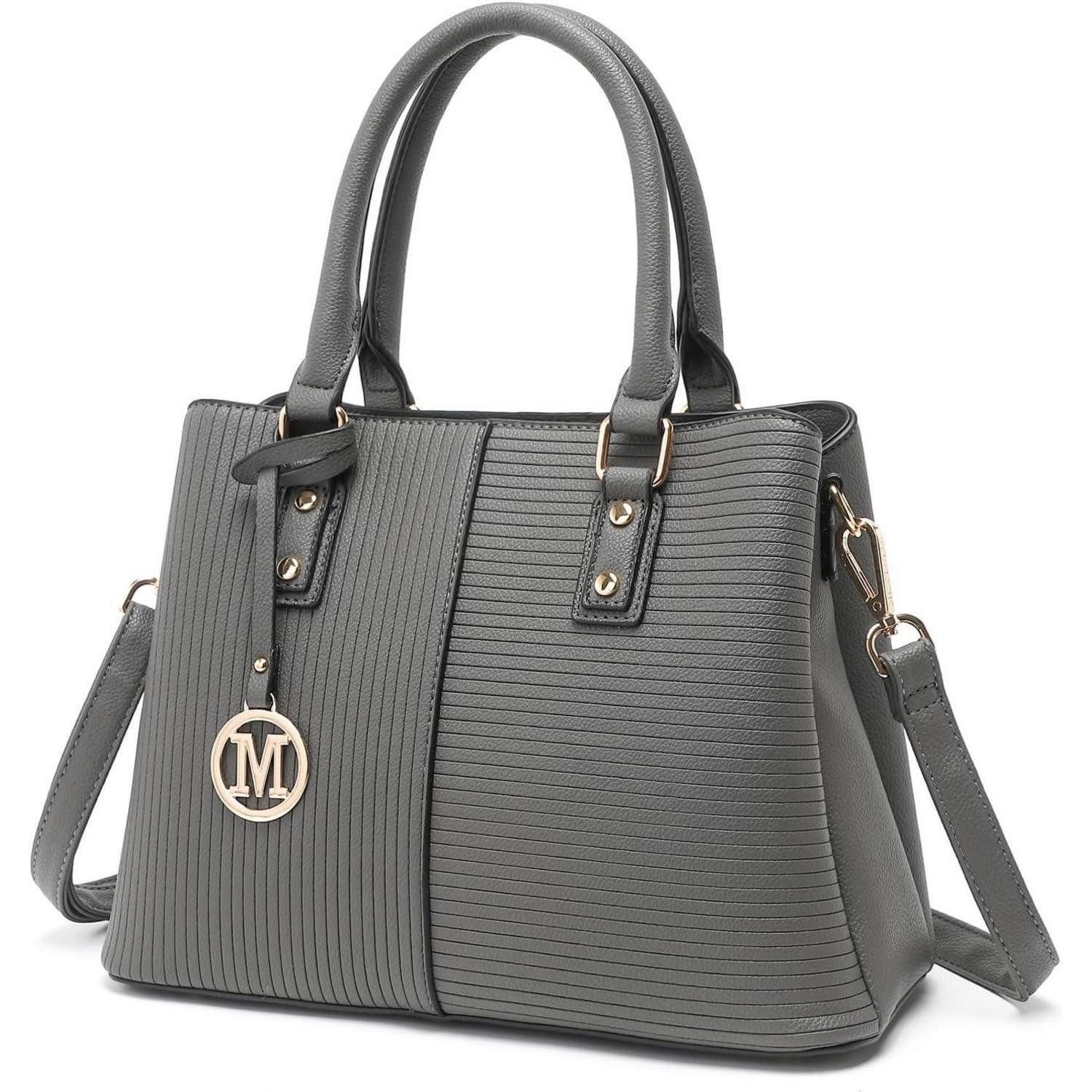 LuxusKollektion Henkeltasche Damen Handtasche Vintage PU Leder Schultertasche Henkeltasche