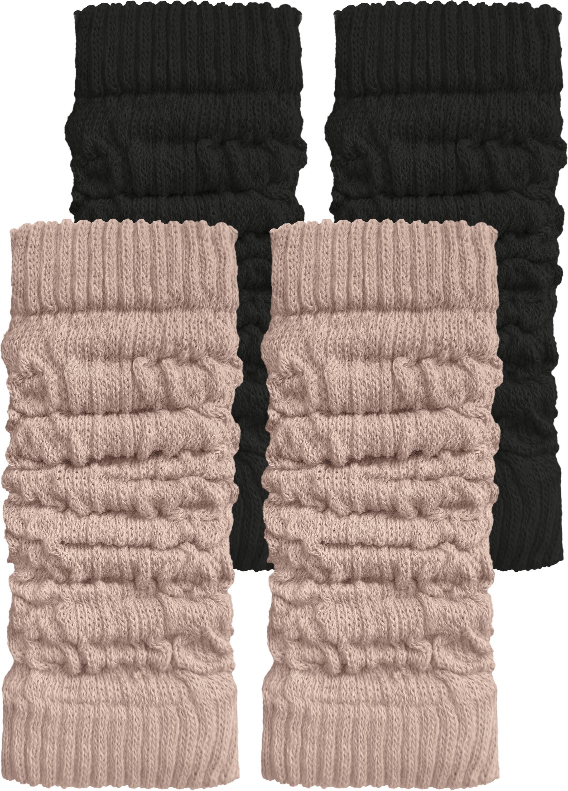 normani Beinstulpen 2 Paar Strickstulpen mit wärmender Wolle modische Stric günstig online kaufen