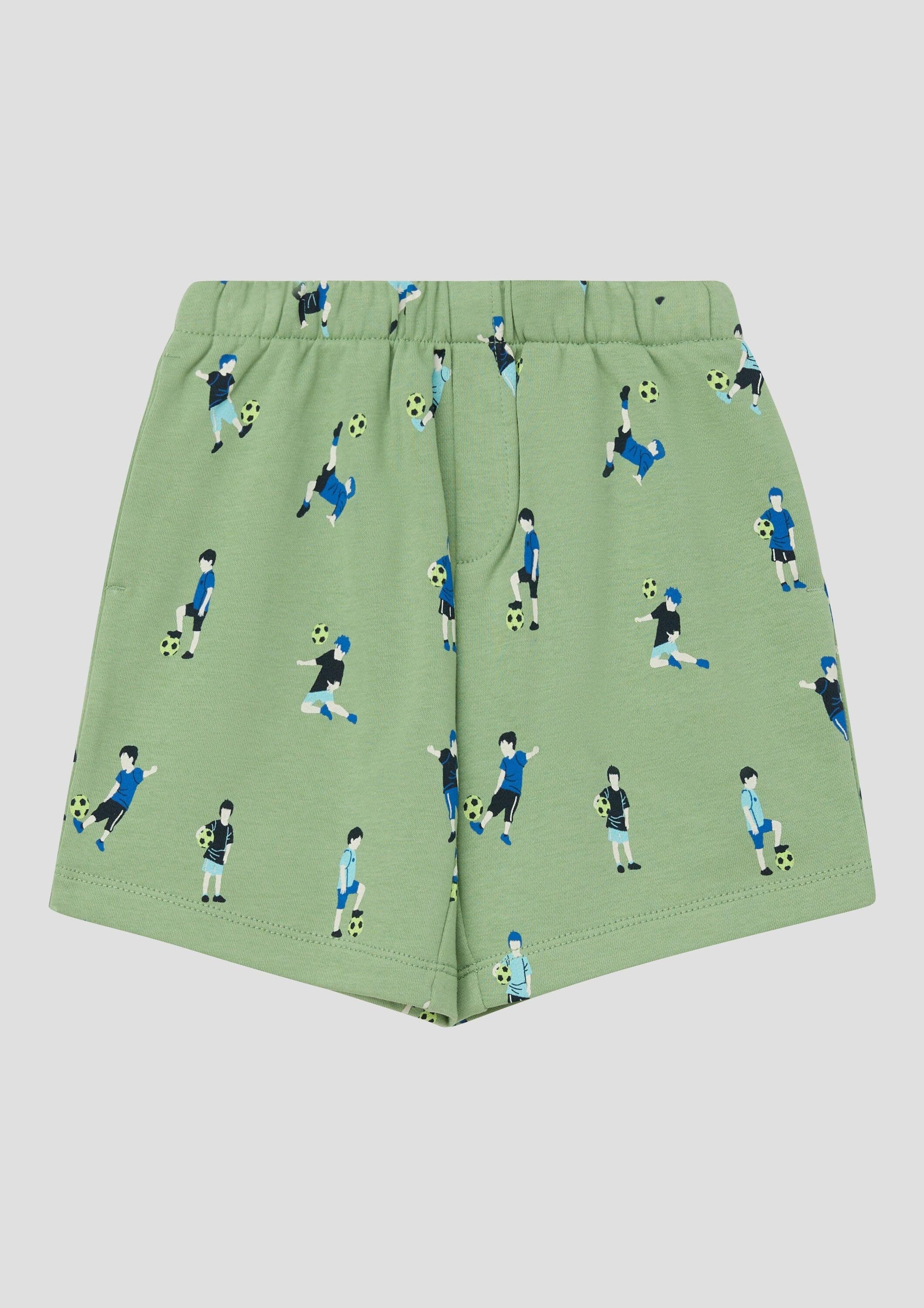 s.Oliver Shorts Leggings Sweat-Bermuda mit All-over-Print
