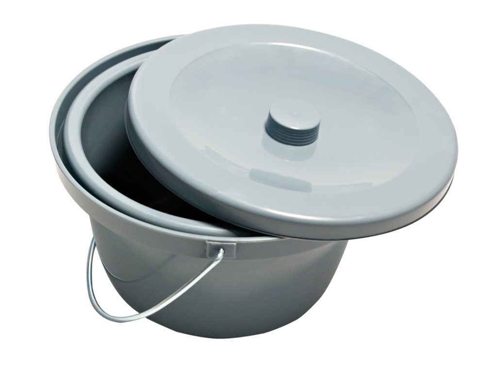 Drive Medical Windeleimer Toiletteneimer universal Nachtstuhleimer, Fassungsvermögen: 5L