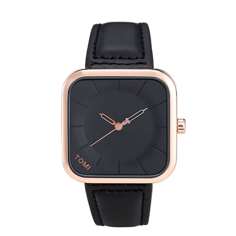 Tidy Quarzuhr TOMI Herrenuhr Minimalistische Quadrat-Designuhr mit 6 Farben