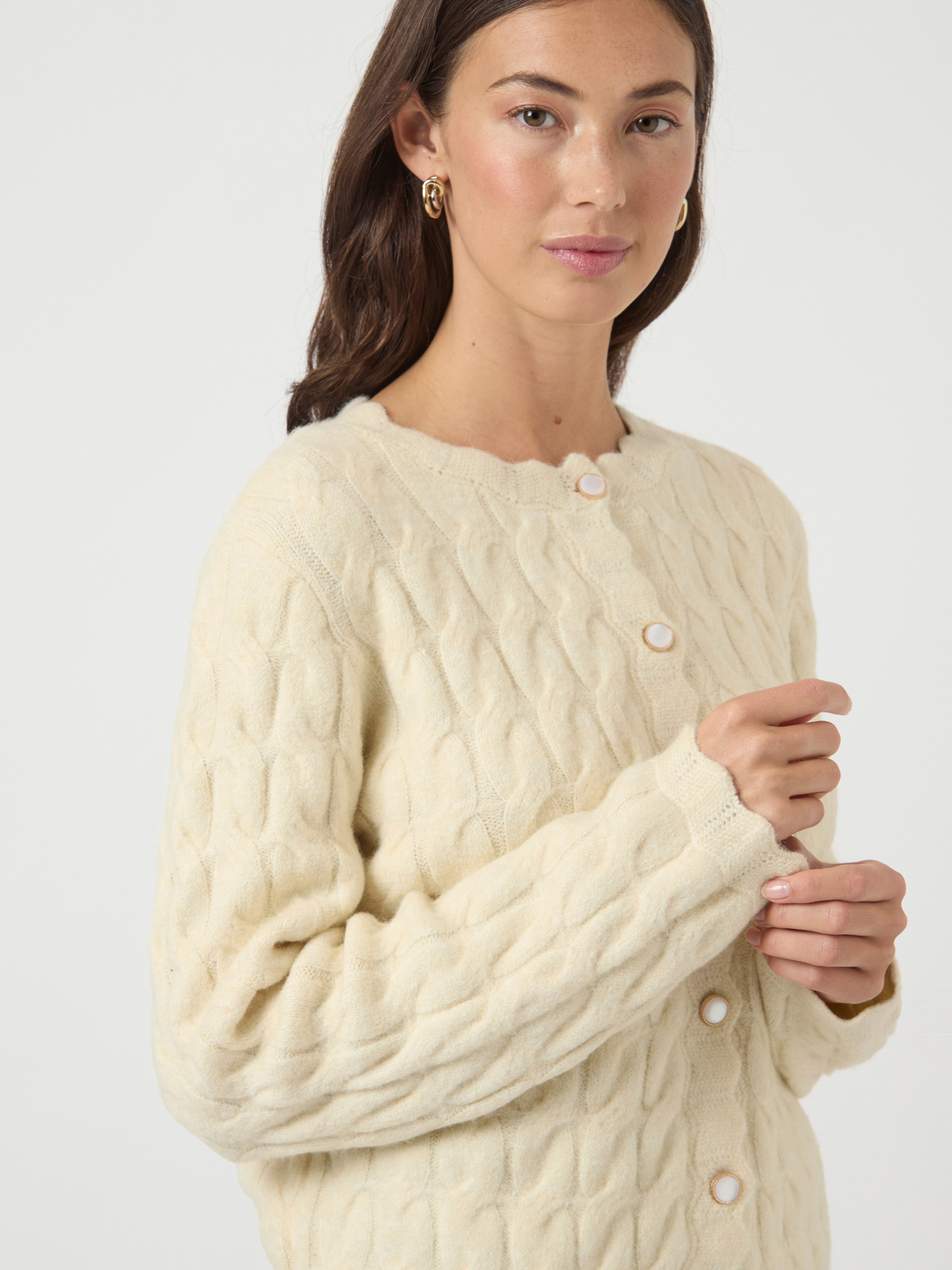 Y.A.S Strickjacke YASBUBERA LS KNIT CARDIGAN S. NOOS günstig online kaufen