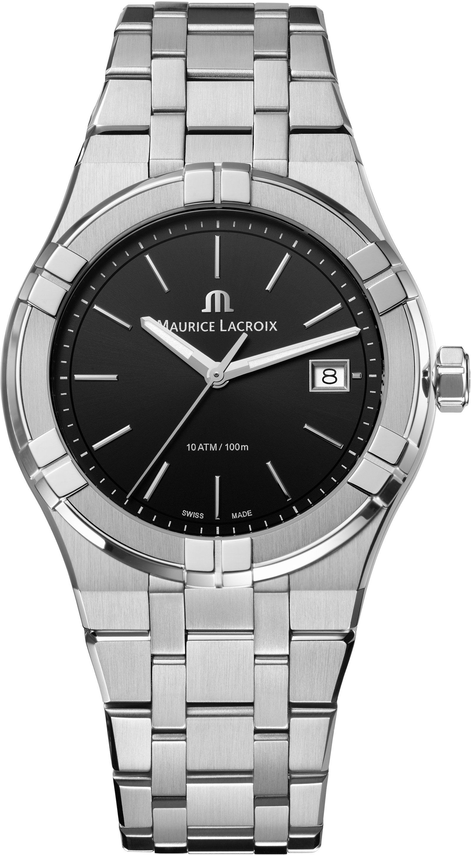 Herren Uhren MAURICE LACROIX Schweizer Uhr Aikon Quarz, AI1108-SS002-330-1