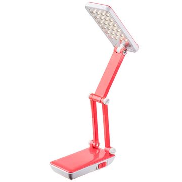 etc-shop Schreibtischlampe, LED-Leuchtmittel fest verbaut, Warmweiß, Schreibtischlampe Kinder LED Tischlampe Leselampe Nachttisch, in pink